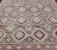 Alfombra marroquí anudada a mano de Keivan Woven Arts 10'3 x 13'5