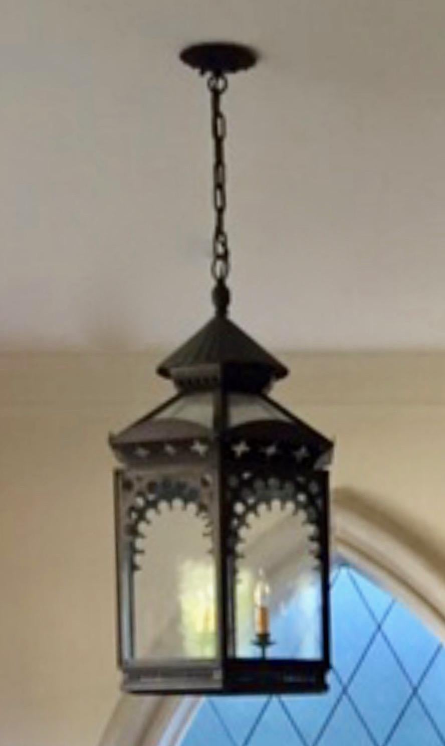 Moroccan Style Pendant Chandelier In Good Condition In Los Angeles, CA