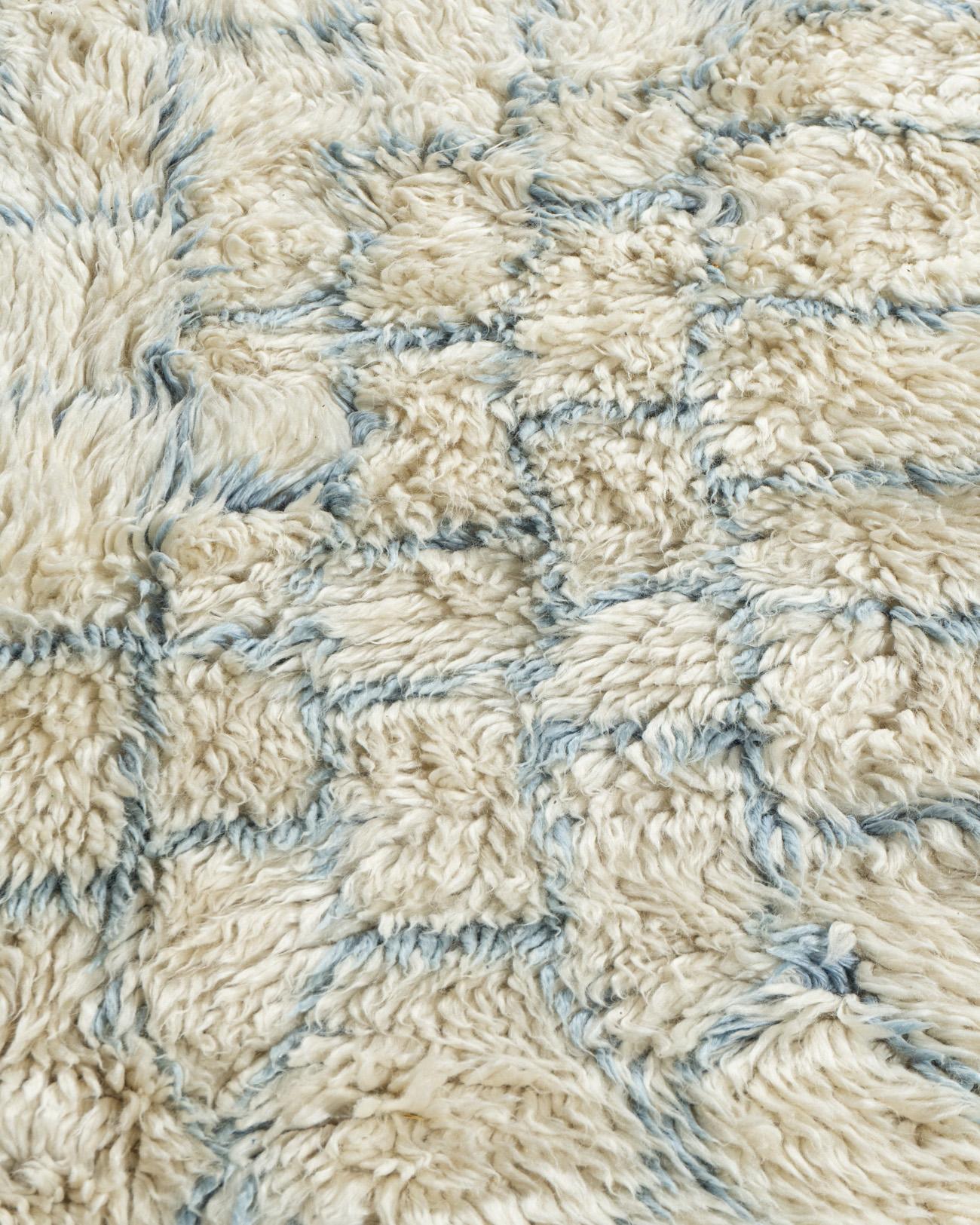 Hand-Knotted Moroccan Syle Fluffy Collection Rug  10'5 x 14' For Sale