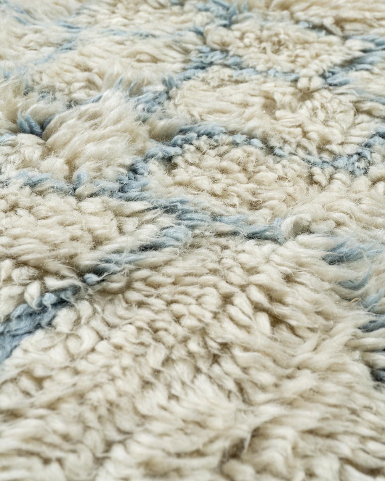 Contemporary Moroccan Syle Fluffy Collection Rug  10'5 x 14' For Sale