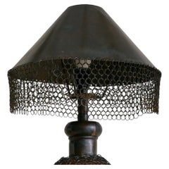 Moroccan Table Lamp with Chainmail Shade