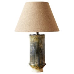 Moroccan Tamegroute Ceramic Lamp