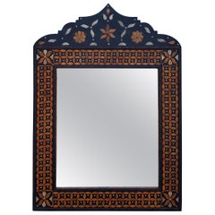 Moroccan Tika Camel Bone Mirror, Dome Shape MARLM23