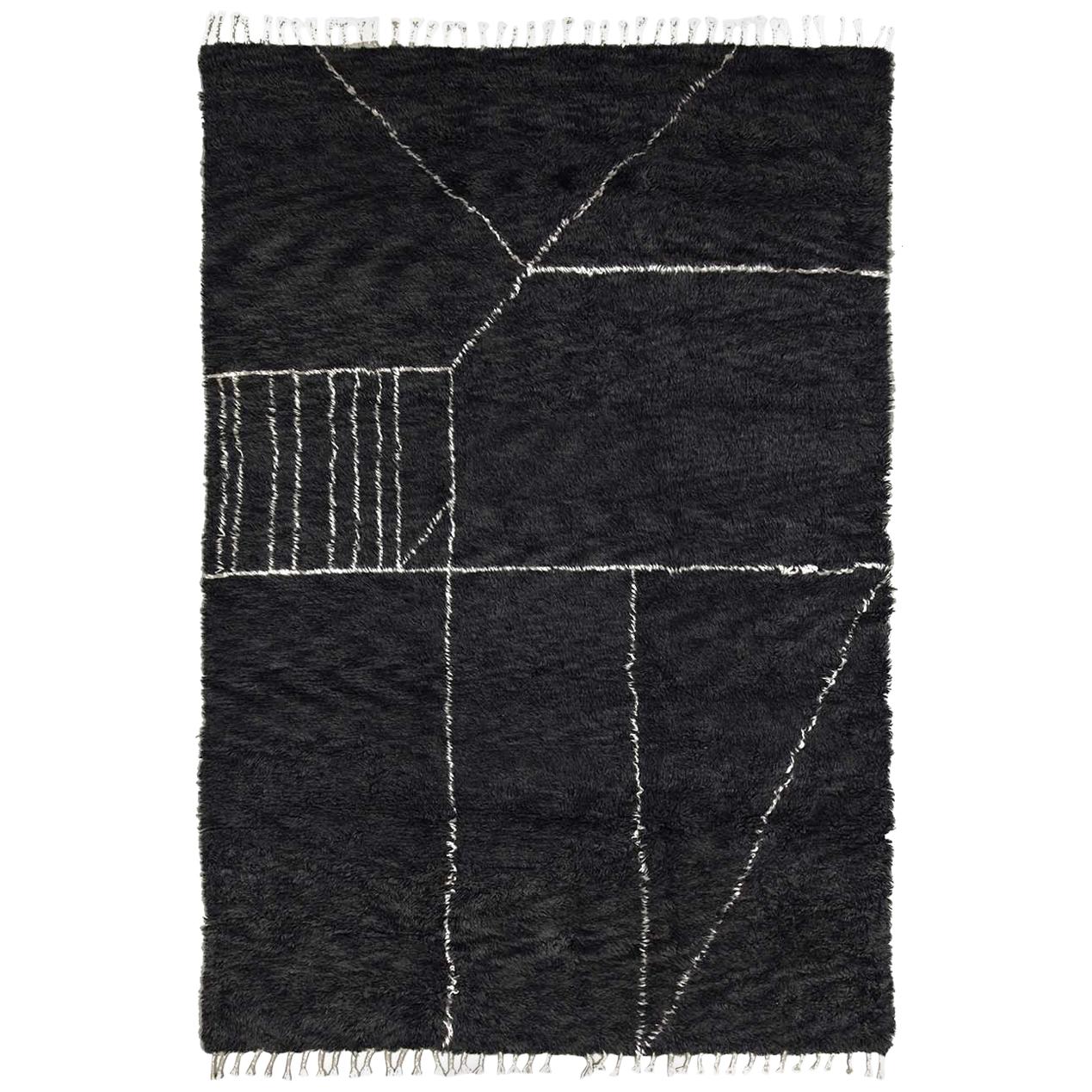 Moroccan Touch MT07 Charcoal and Ivory Carpet