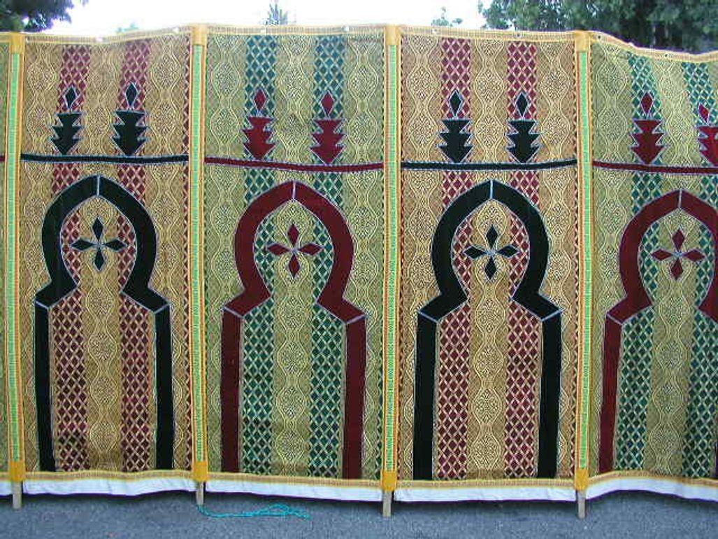Hand-Crafted Moroccan Traditional Caidale Tent 20 ft x 40ft For Sale