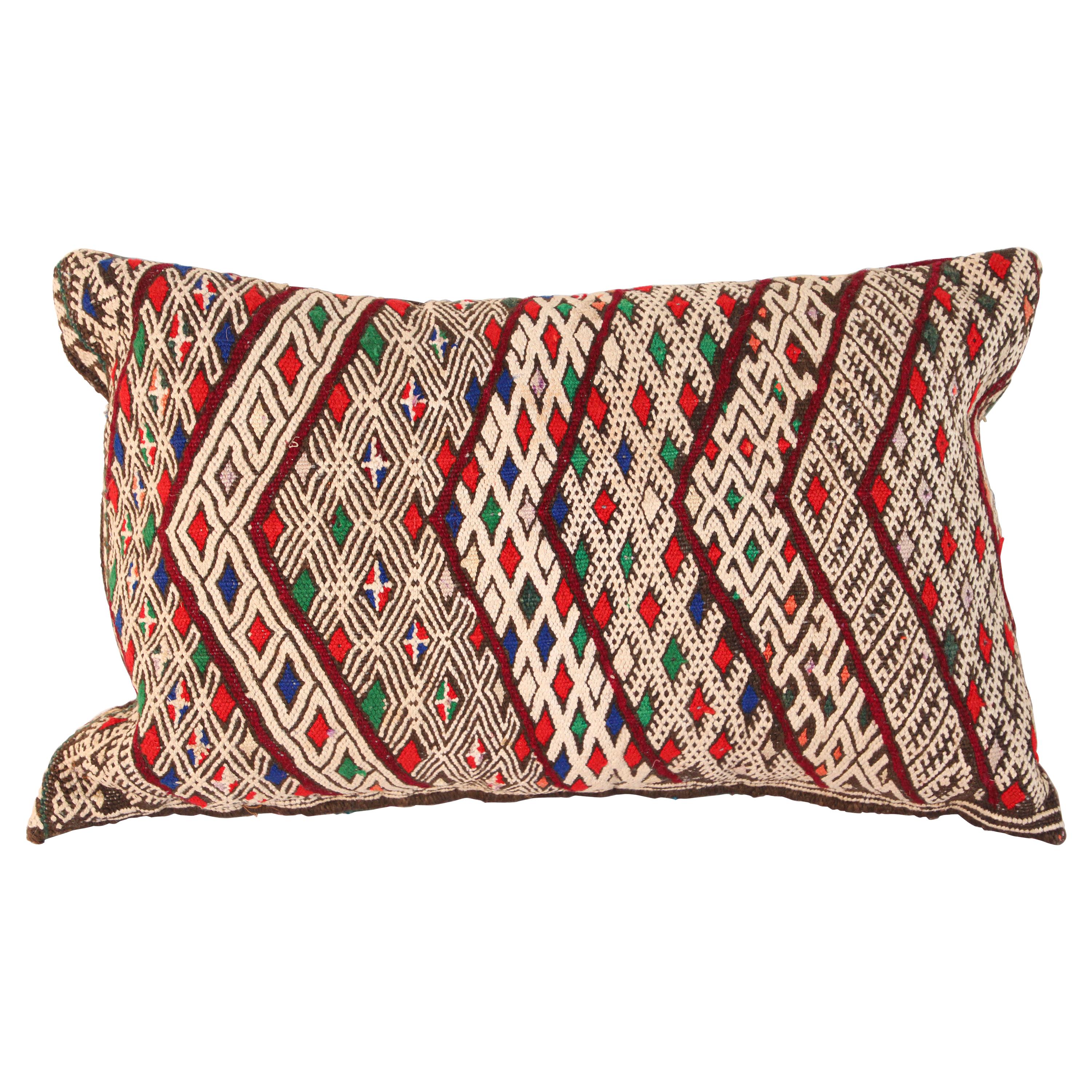 Moroccan Tribal Berber Throw Pillow