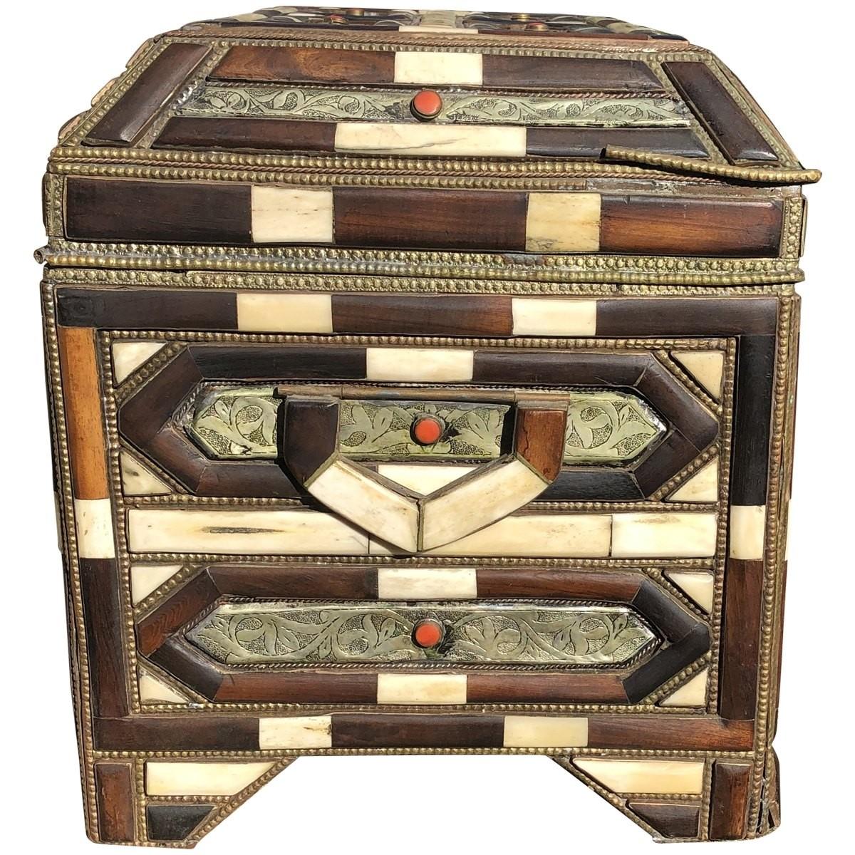 20th Century Moroccan Tribal Dowry Chest For Sale