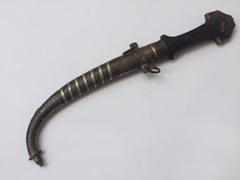 Moroccan Tribal Silvered Khoumya Dagger