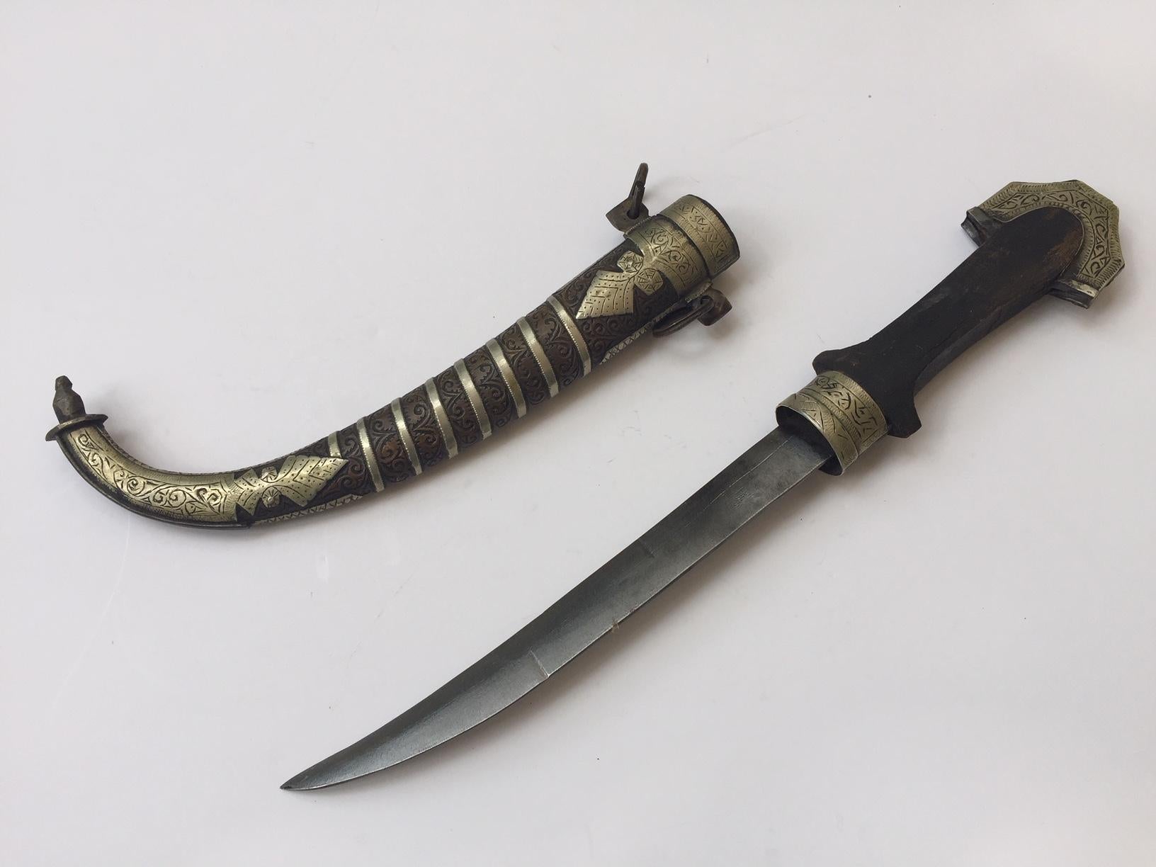 silvered dagger