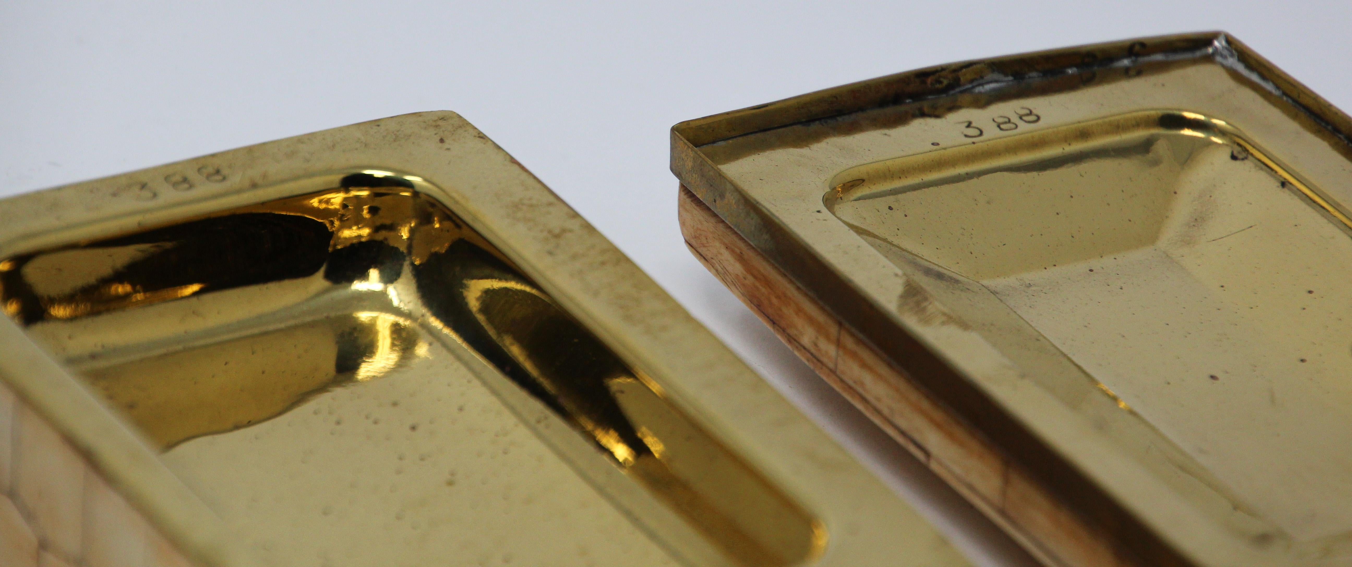 Moroccan Trinket Box Inlaid with Bone and Brass 5