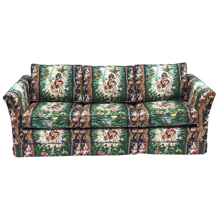 Moroccan Tropical Theme Elephant Sleeper Sofa For Sale