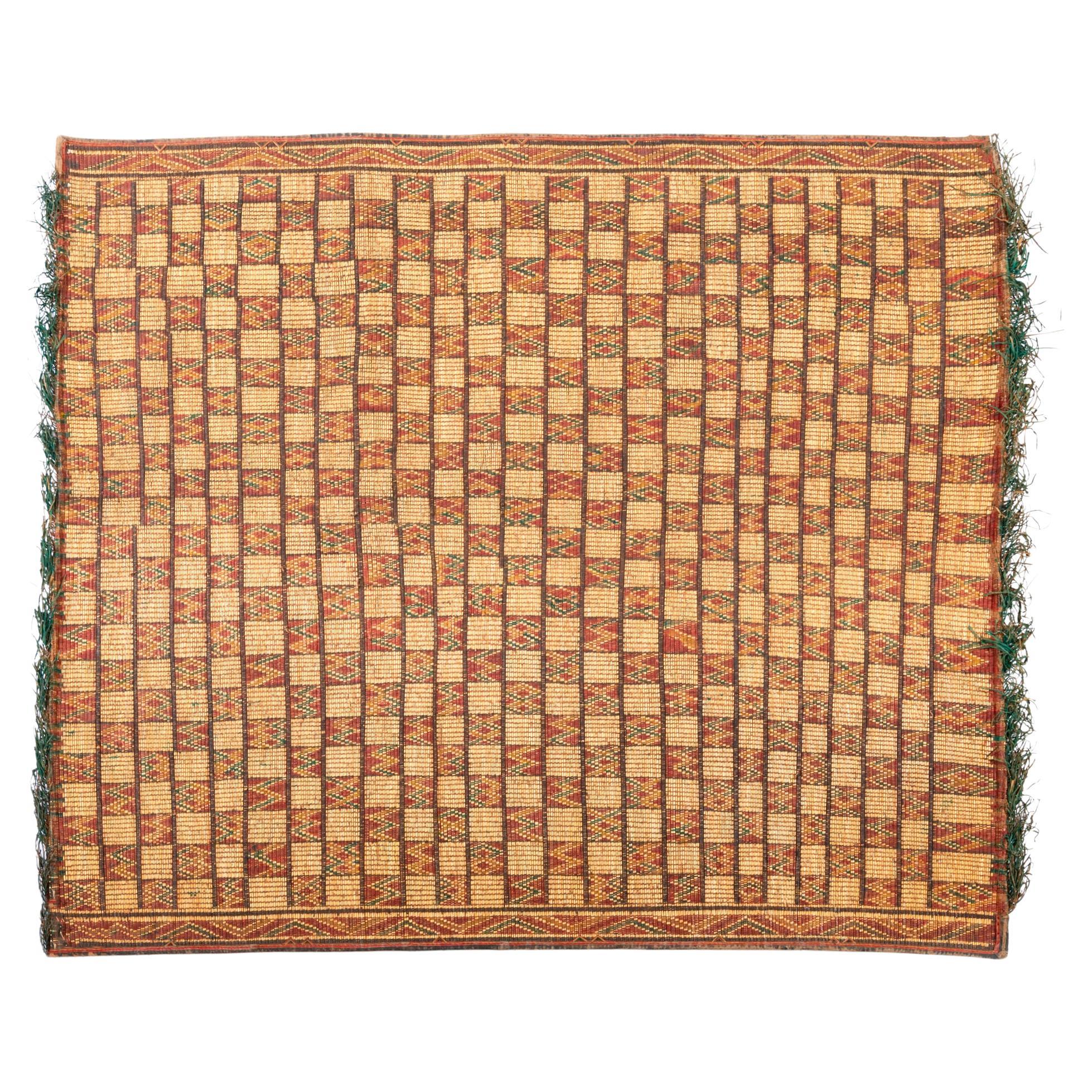 Moroccan TUAREG  Little Old Mat For Sale