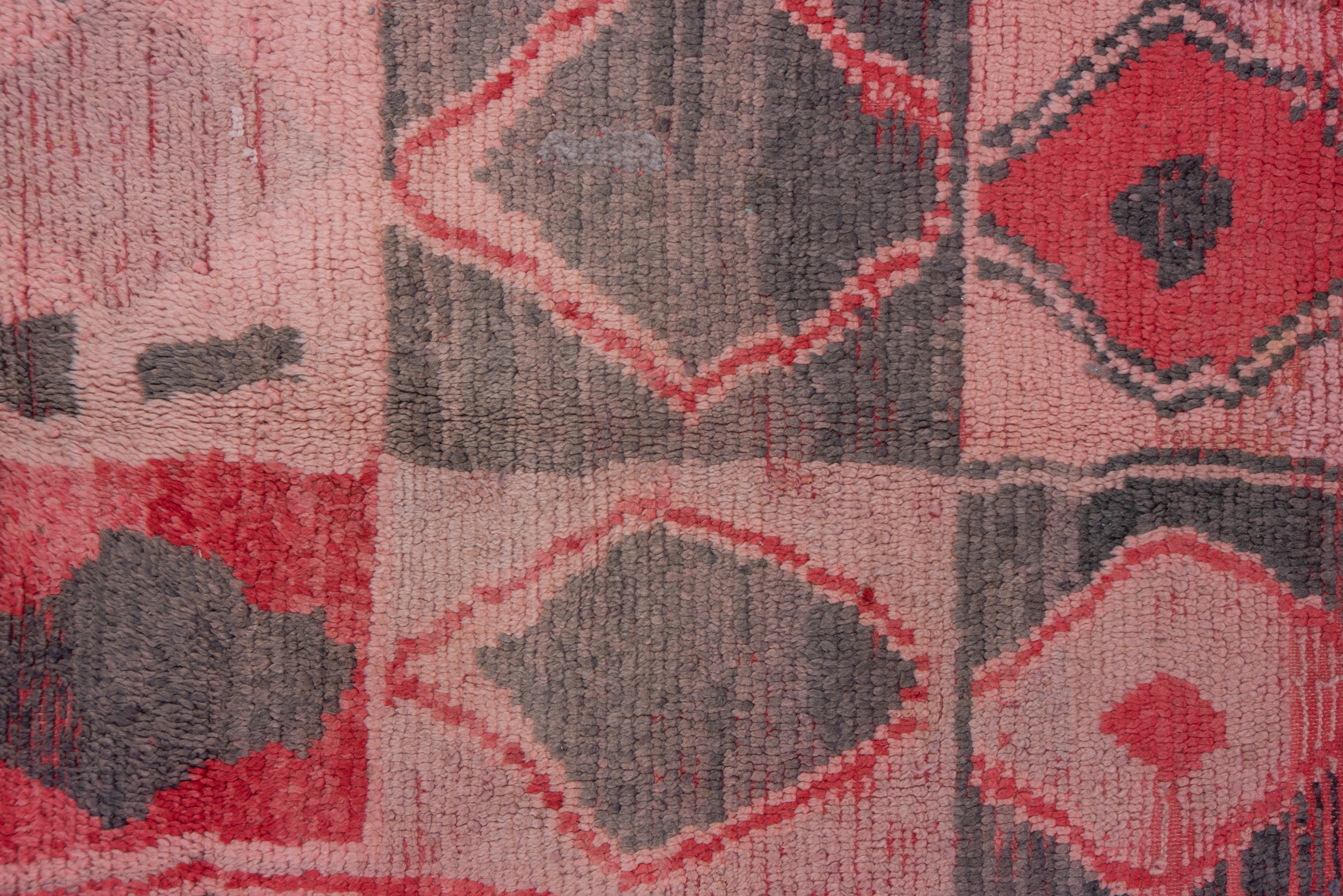 Wool Moroccan Village Rug in Multicolor  For Sale