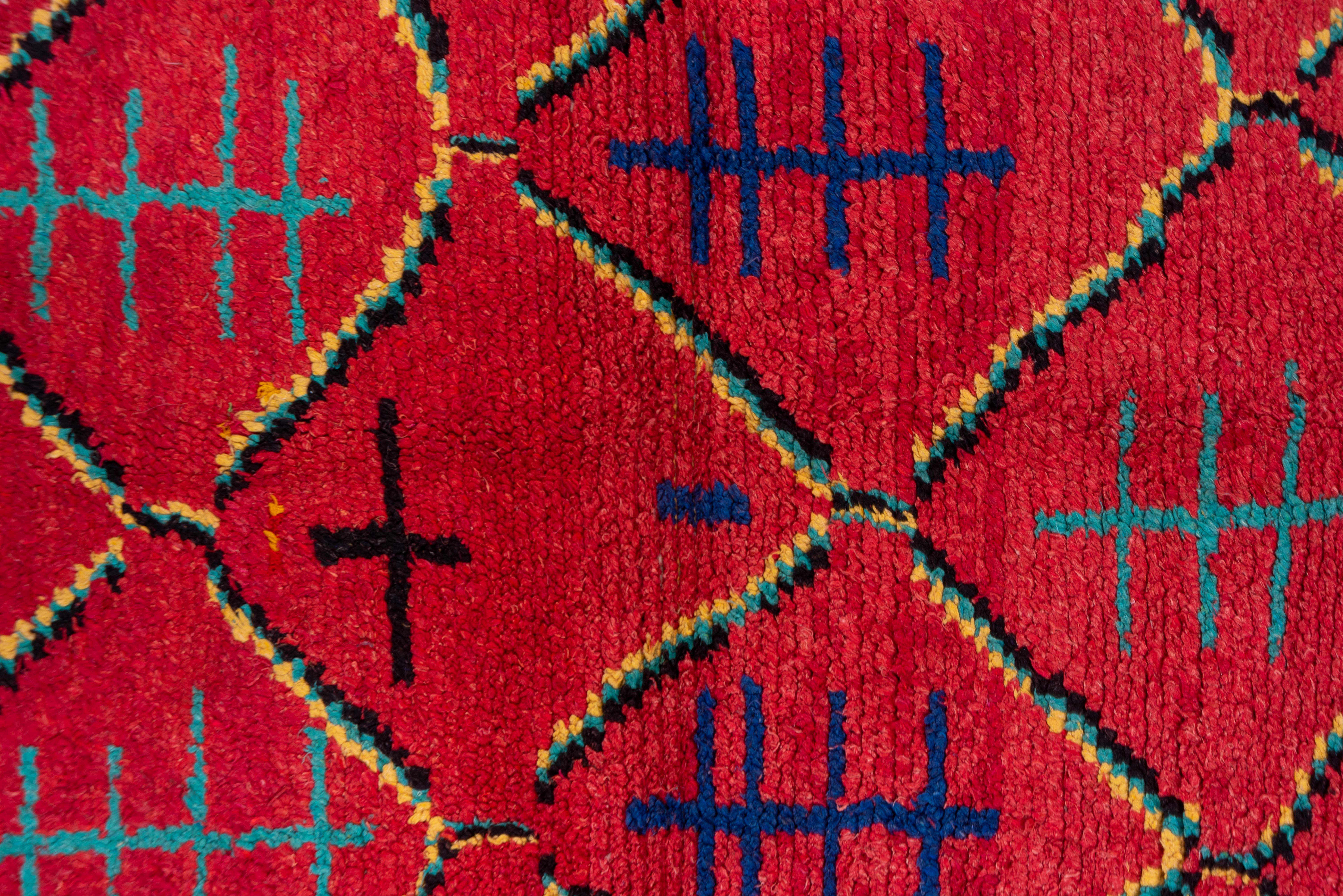 Moroccan Village Rug in Multicolor For Sale 1