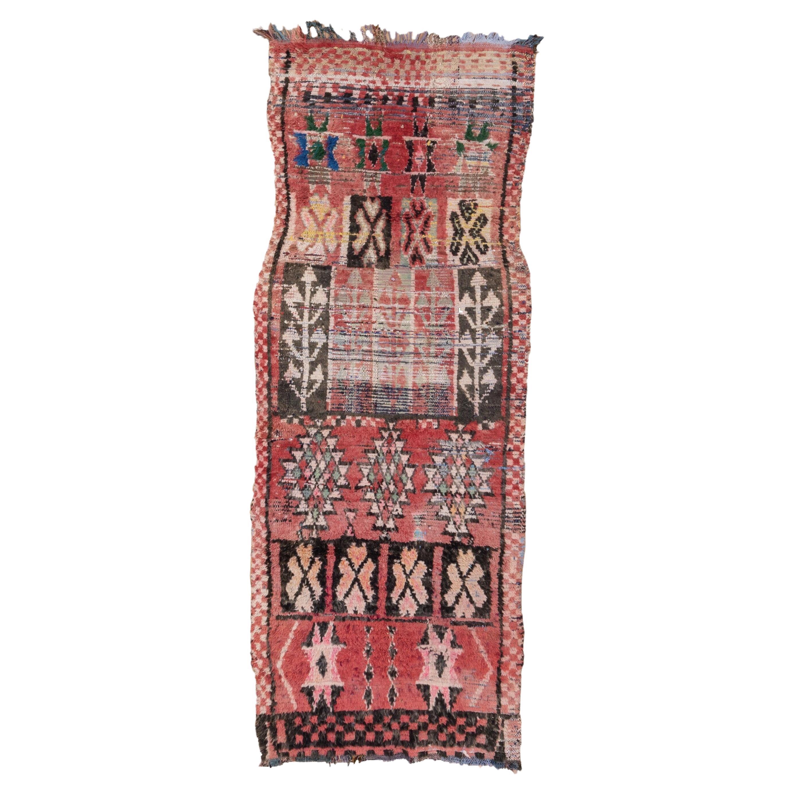 Moroccan Village Rug in Red with Trible Accents