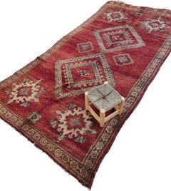 Alfombra bereber vintage marroquí