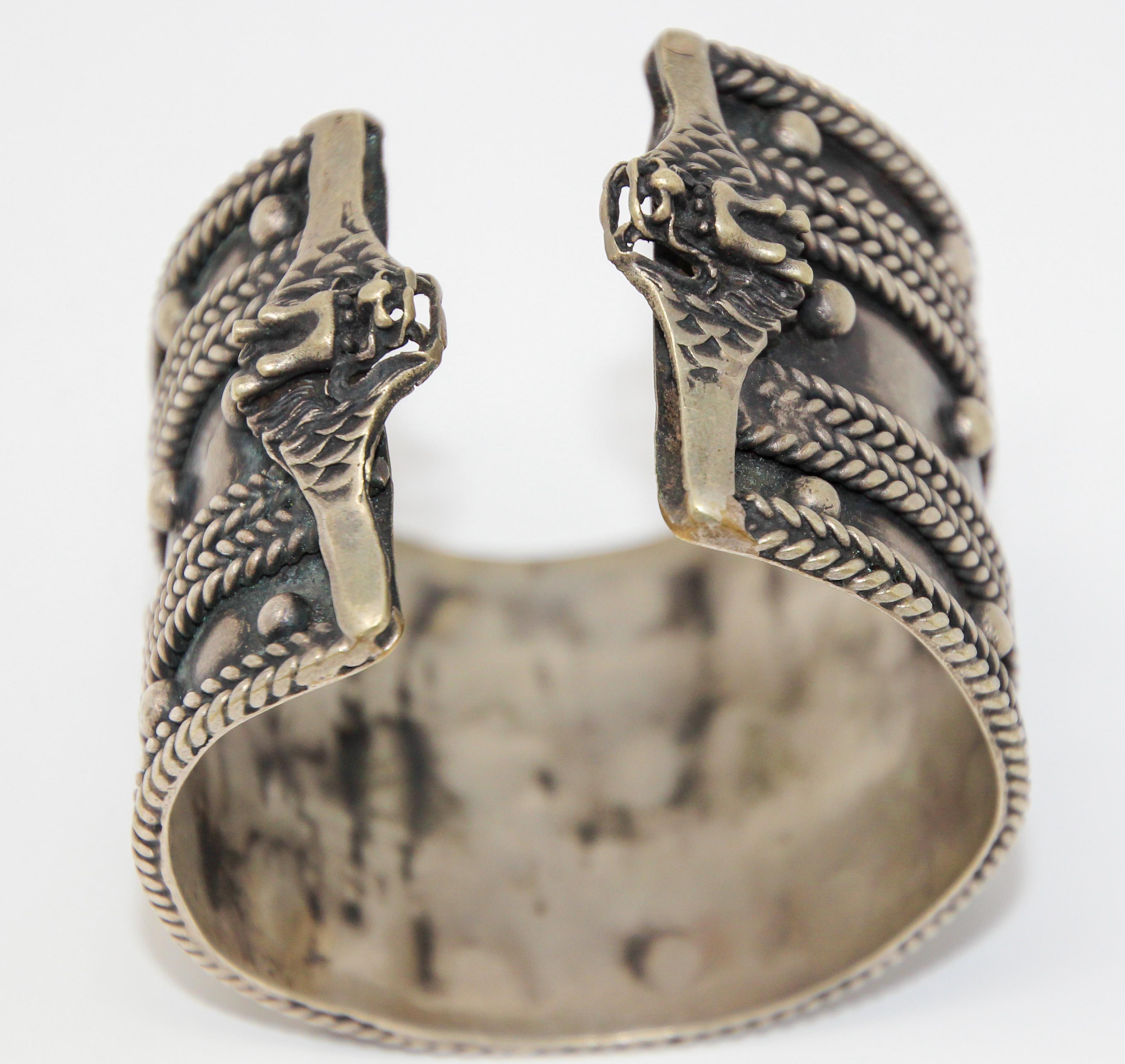 Moroccan Vintage Berber Tribal Ethnic Cuff For Sale 11