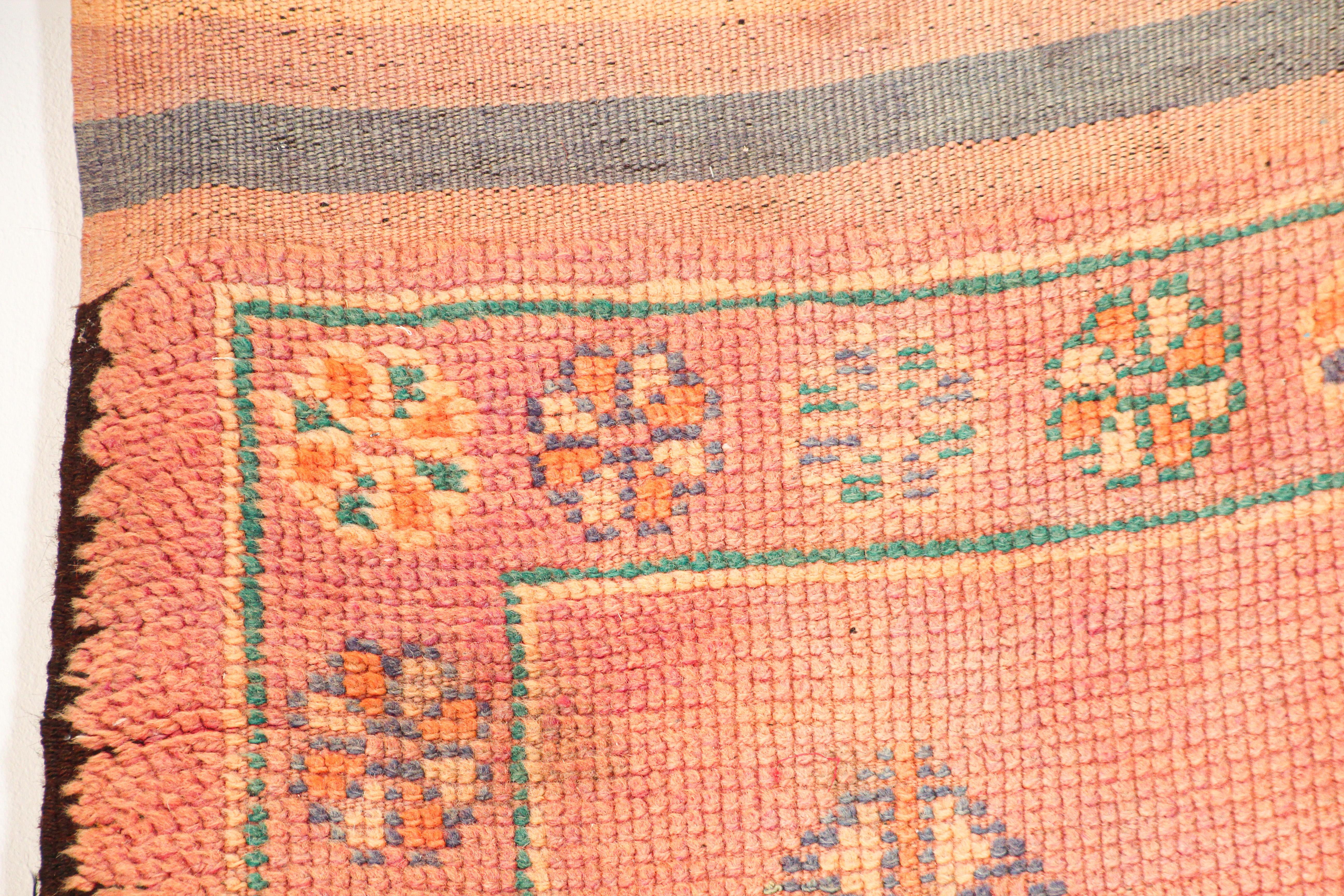1960s Vintage Authentic Moroccan Berber Rug For Sale 3