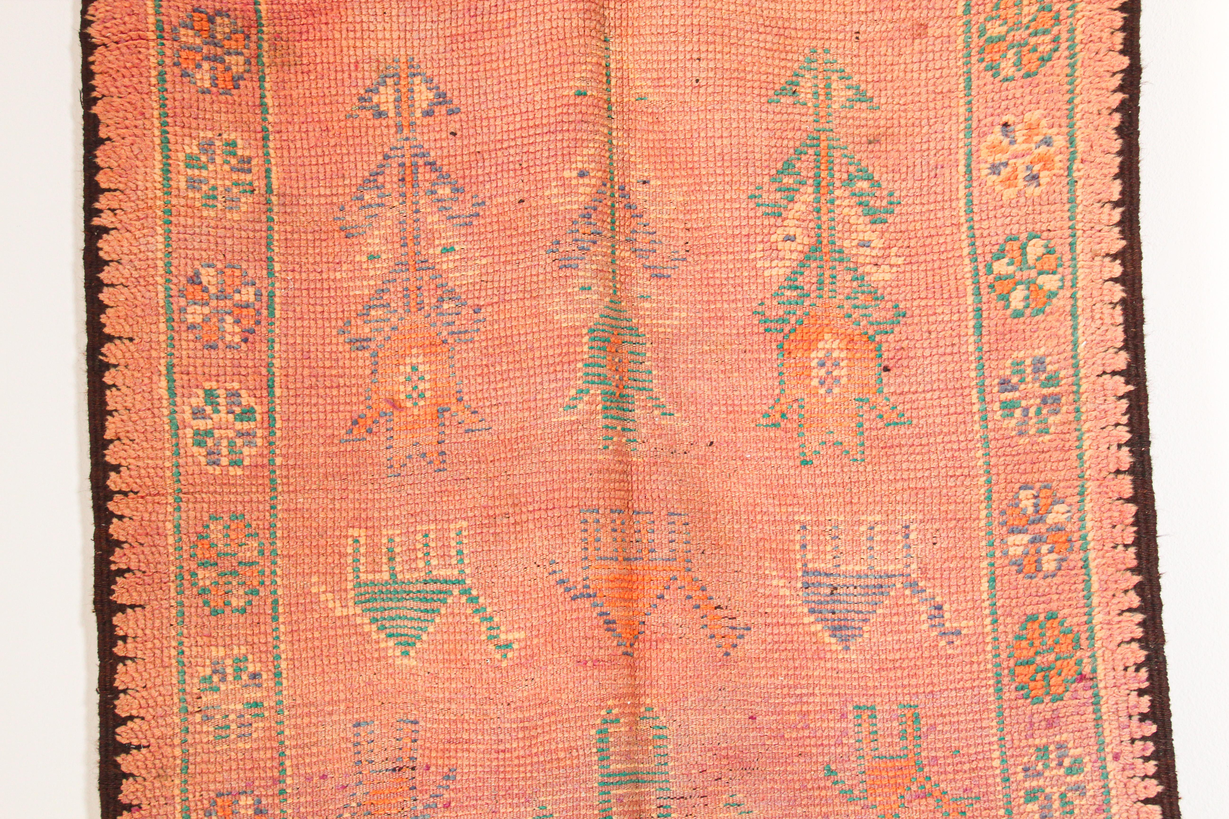 1960s Vintage Authentic Moroccan Berber Rug For Sale 6