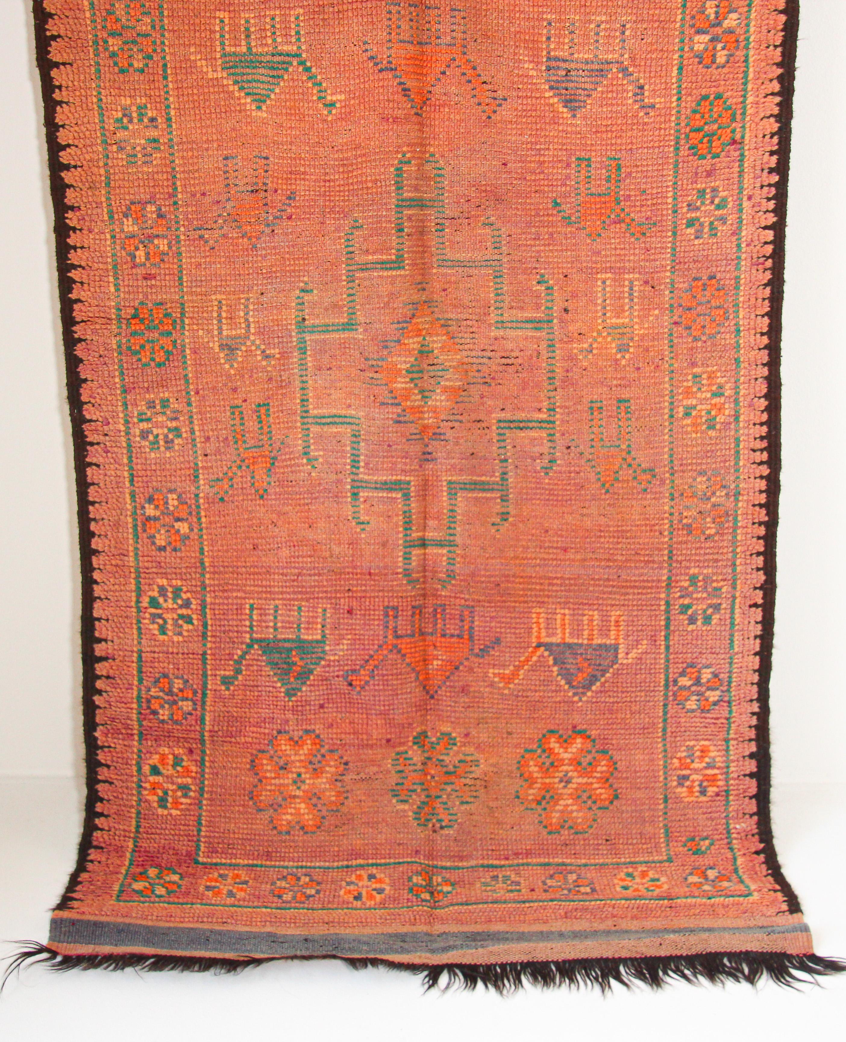 1960s Vintage Authentic Moroccan Berber Rug For Sale 8