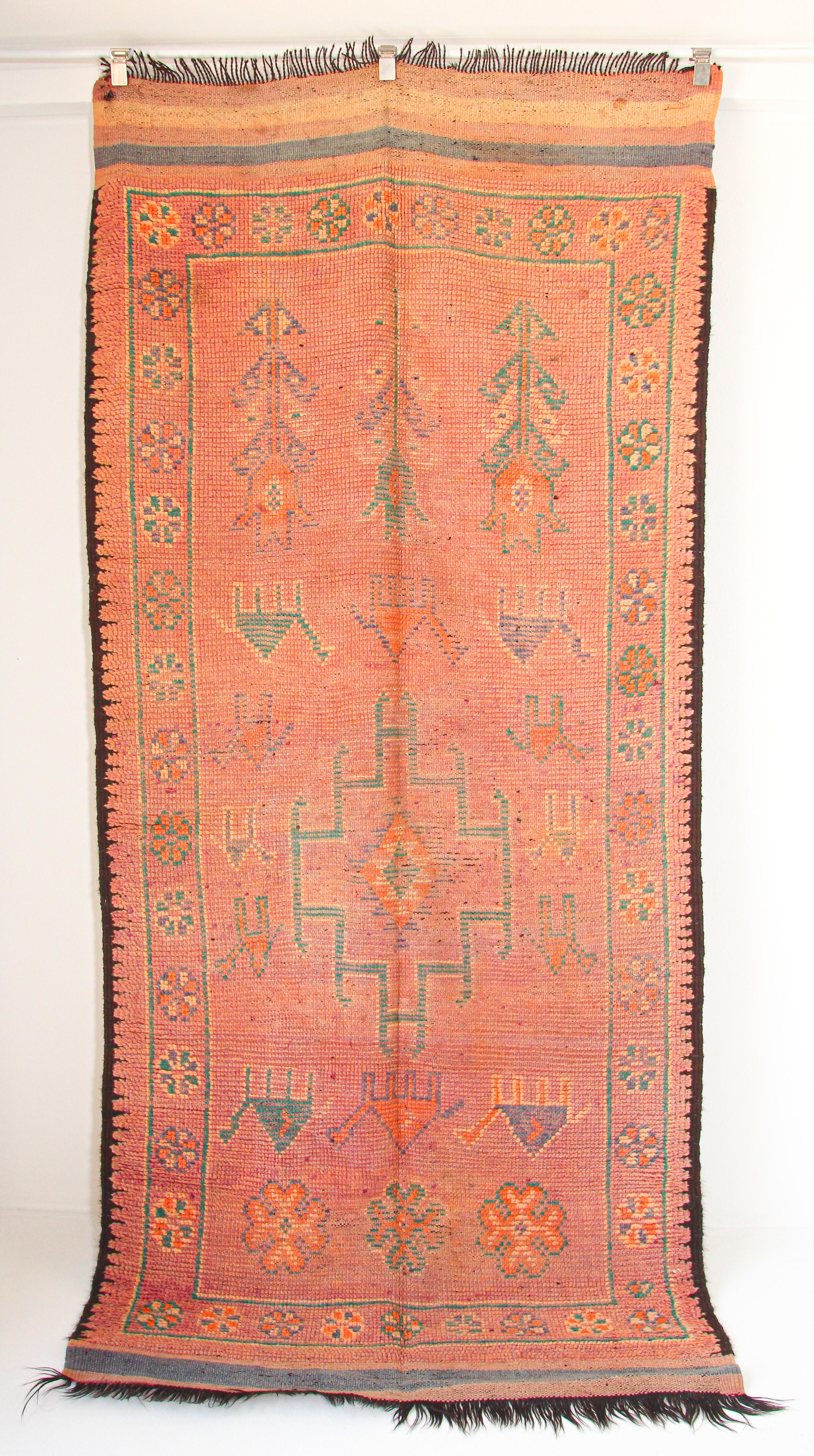 1960s Vintage Authentic Moroccan Berber Rug For Sale 10