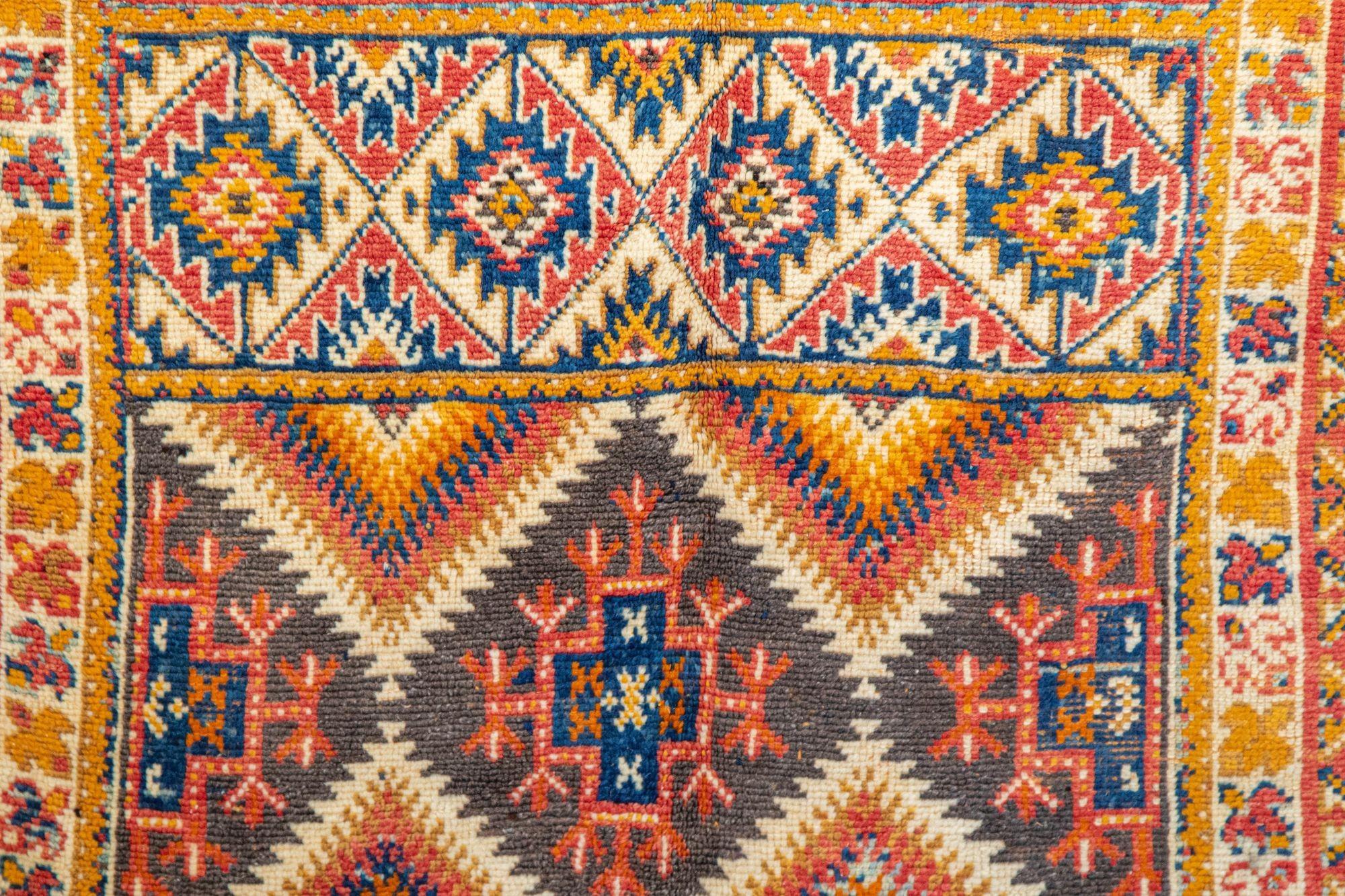 Tappeto berbero marocchino vintage Boujad 1960s In condizioni buone in vendita a North Hollywood, CA