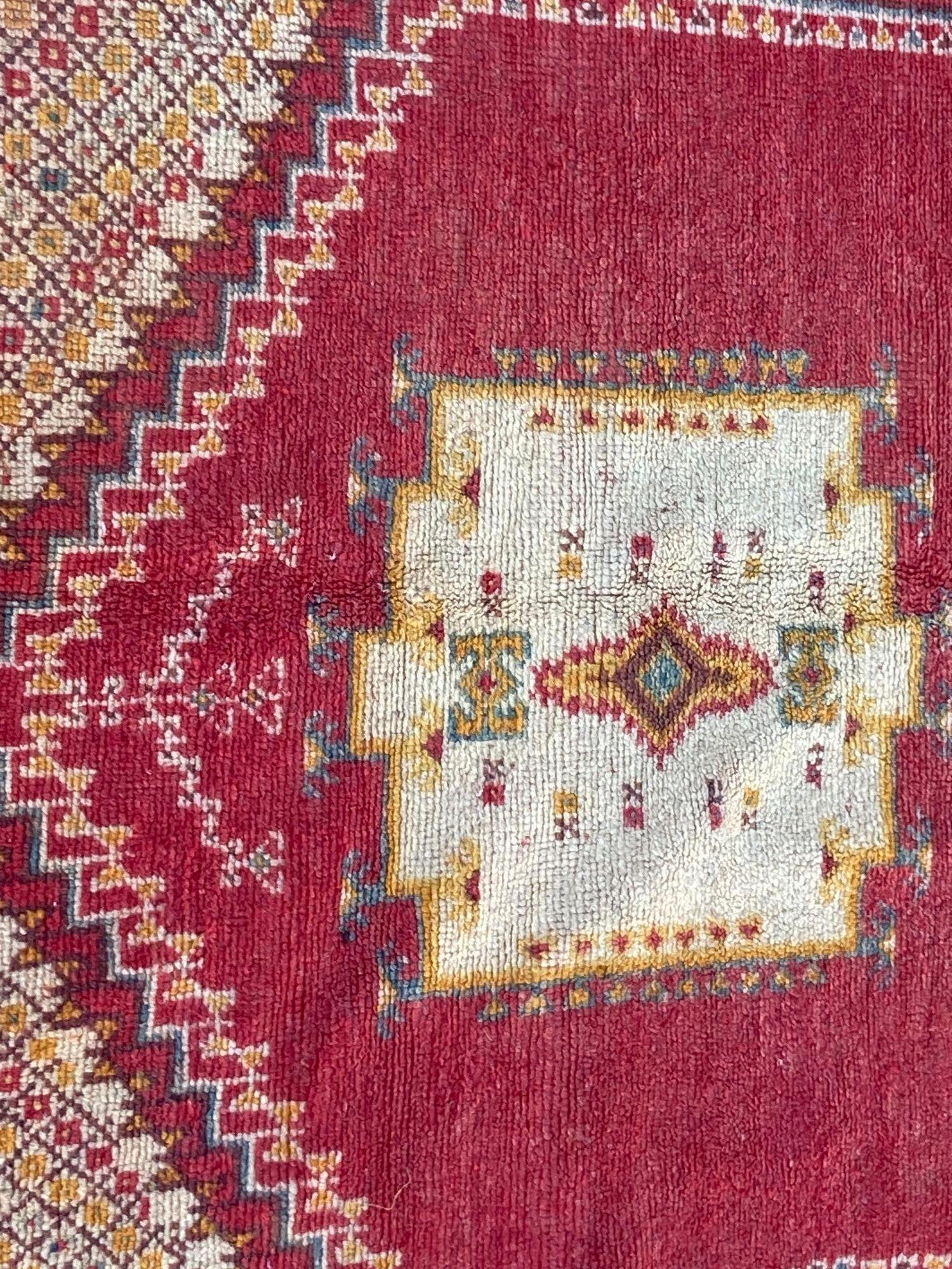 Marocchino Tappeto tribale berbero marocchino vintage Boujad 1960s in vendita
