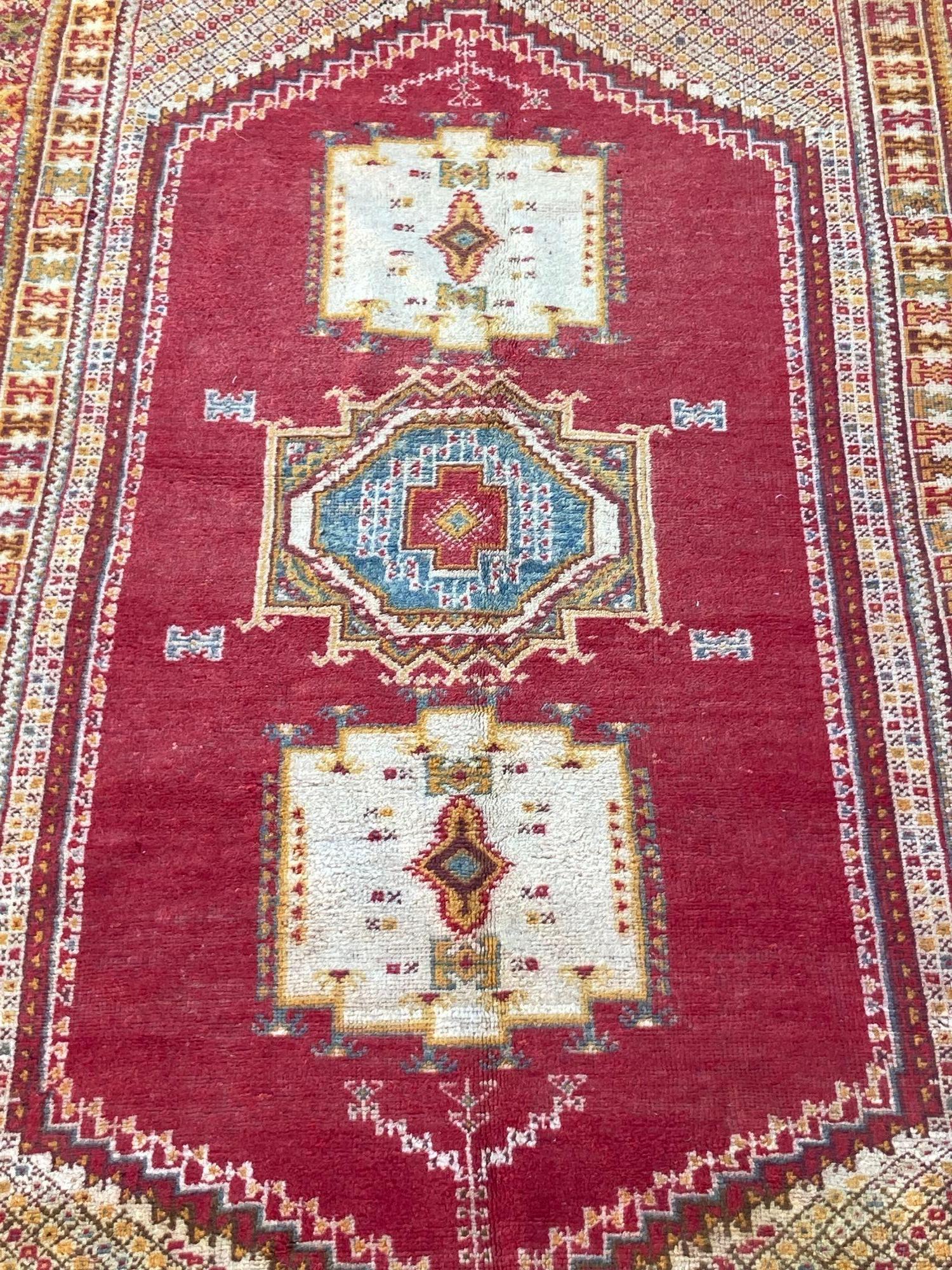 Tappeto tribale berbero marocchino vintage Boujad 1960s in vendita 1