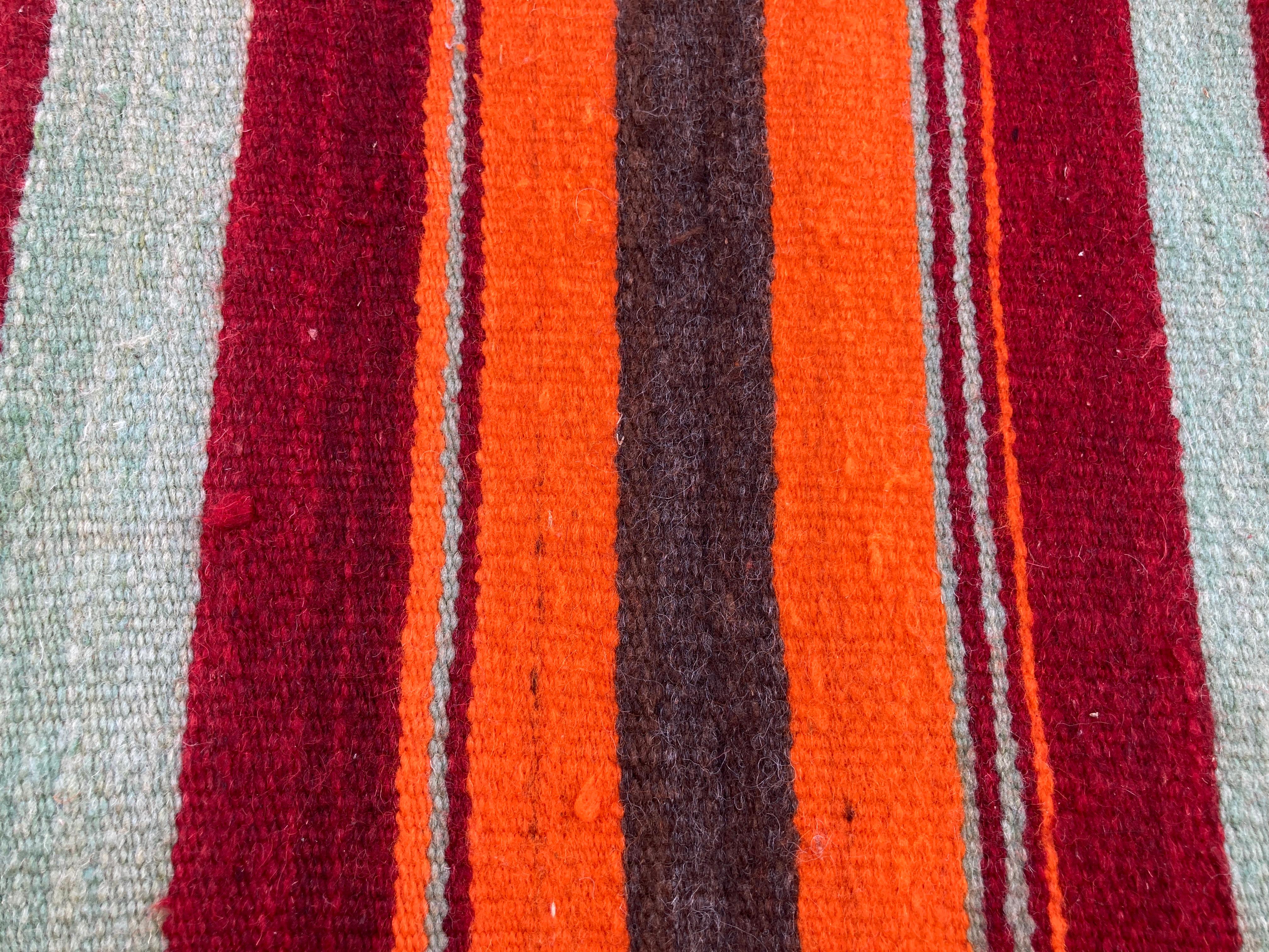 Moroccan Vintage Flat-Weave Kilim Rug North Africa For Sale 5
