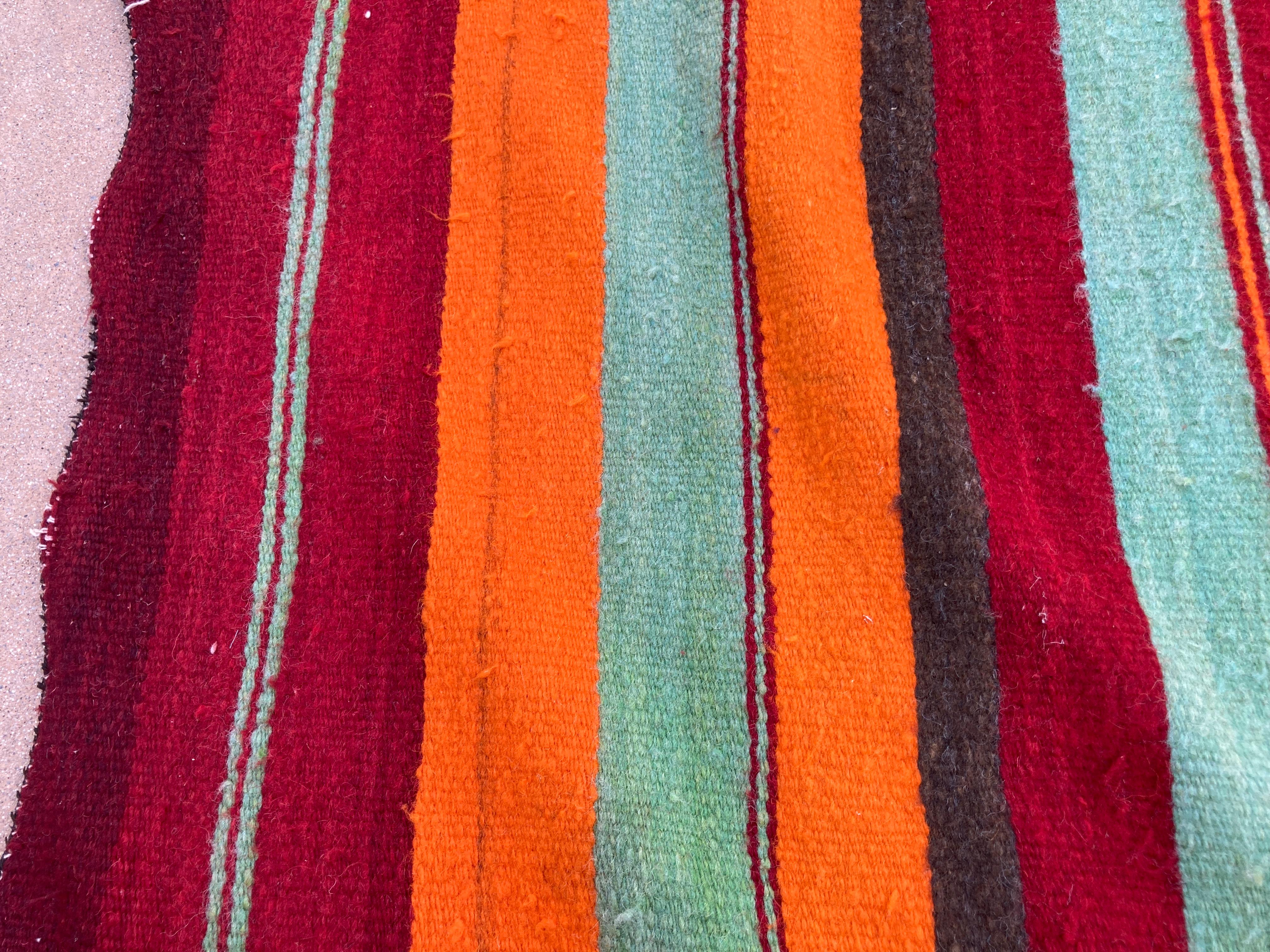 Moroccan Vintage Flat-Weave Kilim Rug North Africa For Sale 6