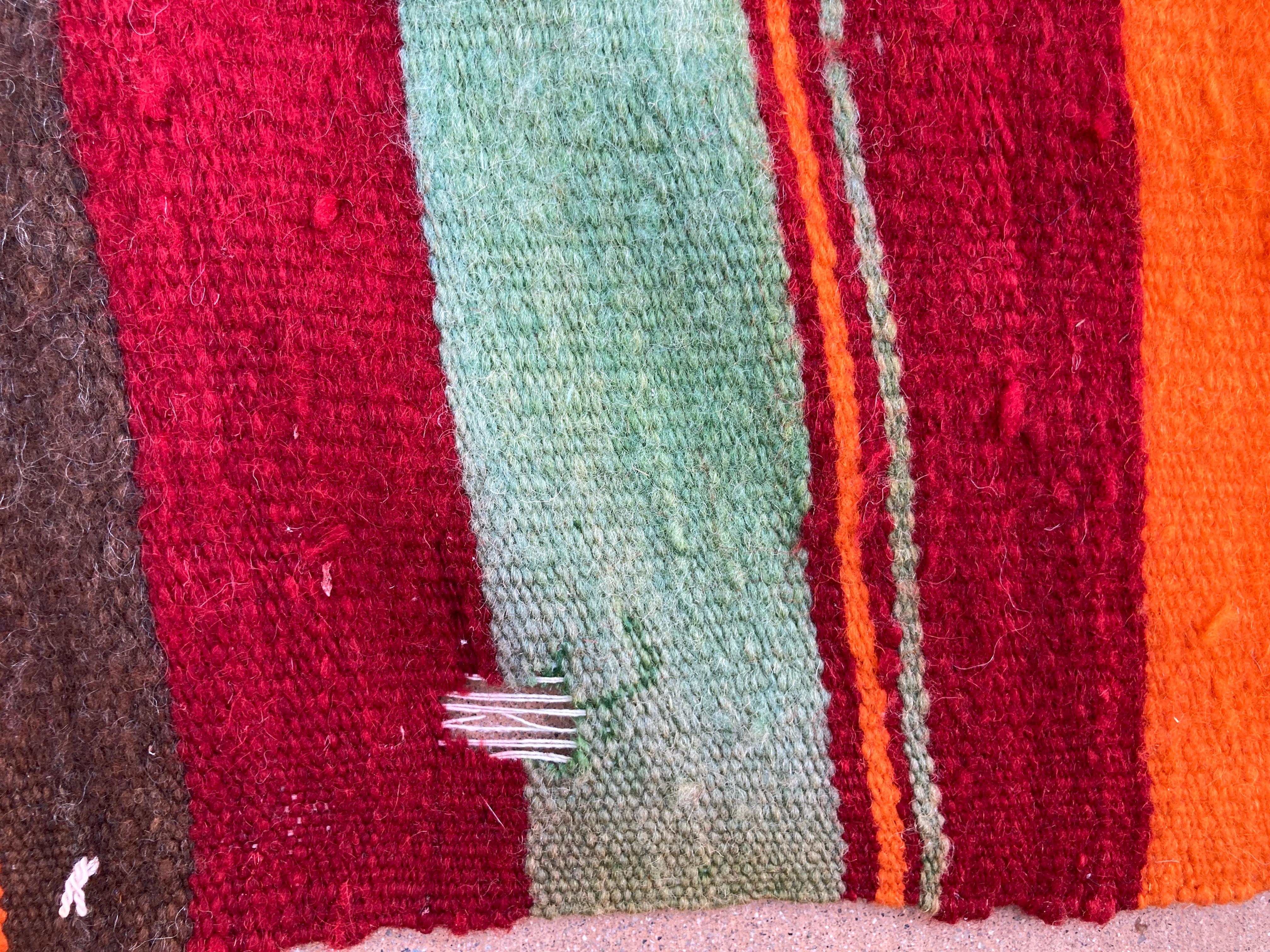 Marokkanischer Flachgeweber Vintage-Kelim-Teppich aus Nordafrika im Angebot 7