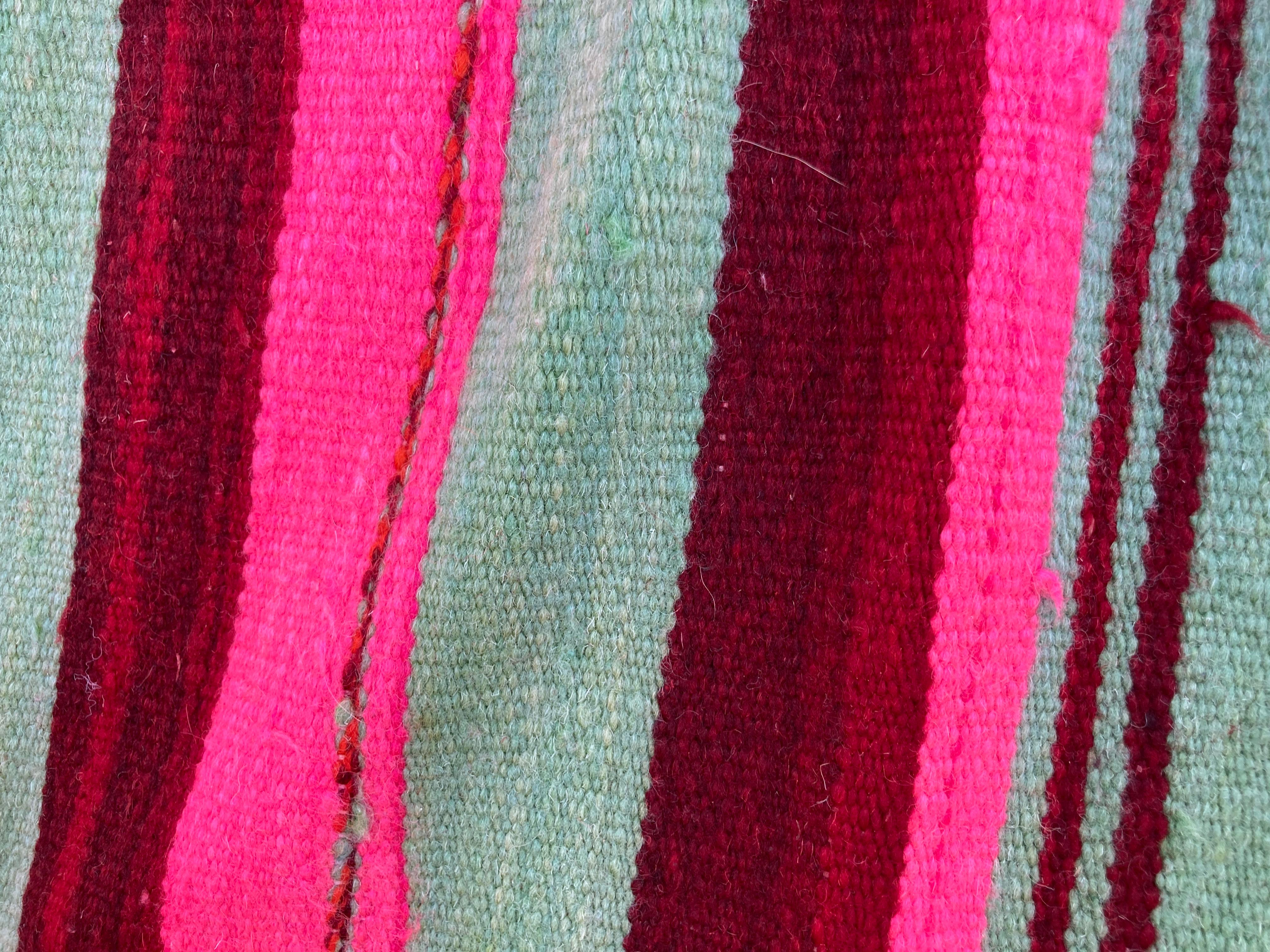 Moroccan Vintage Flat-Weave Kilim Rug North Africa For Sale 1