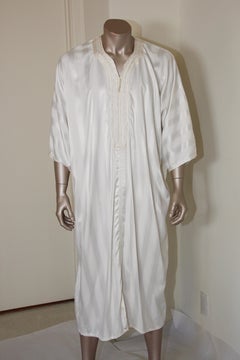 Moroccan Vintage Gentleman White Caftan