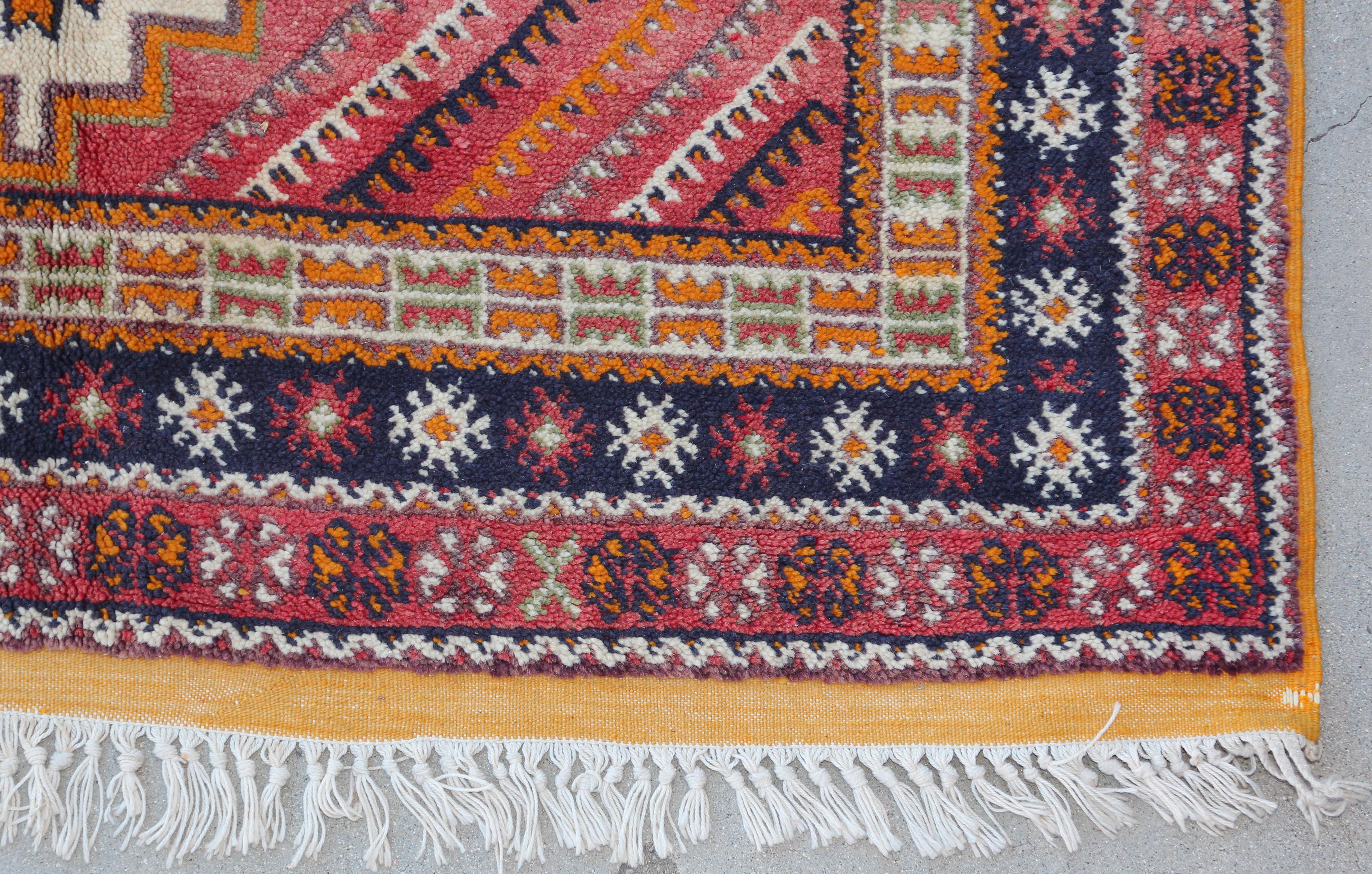 1960s Moroccan Vintage Berber Rug For Sale 4