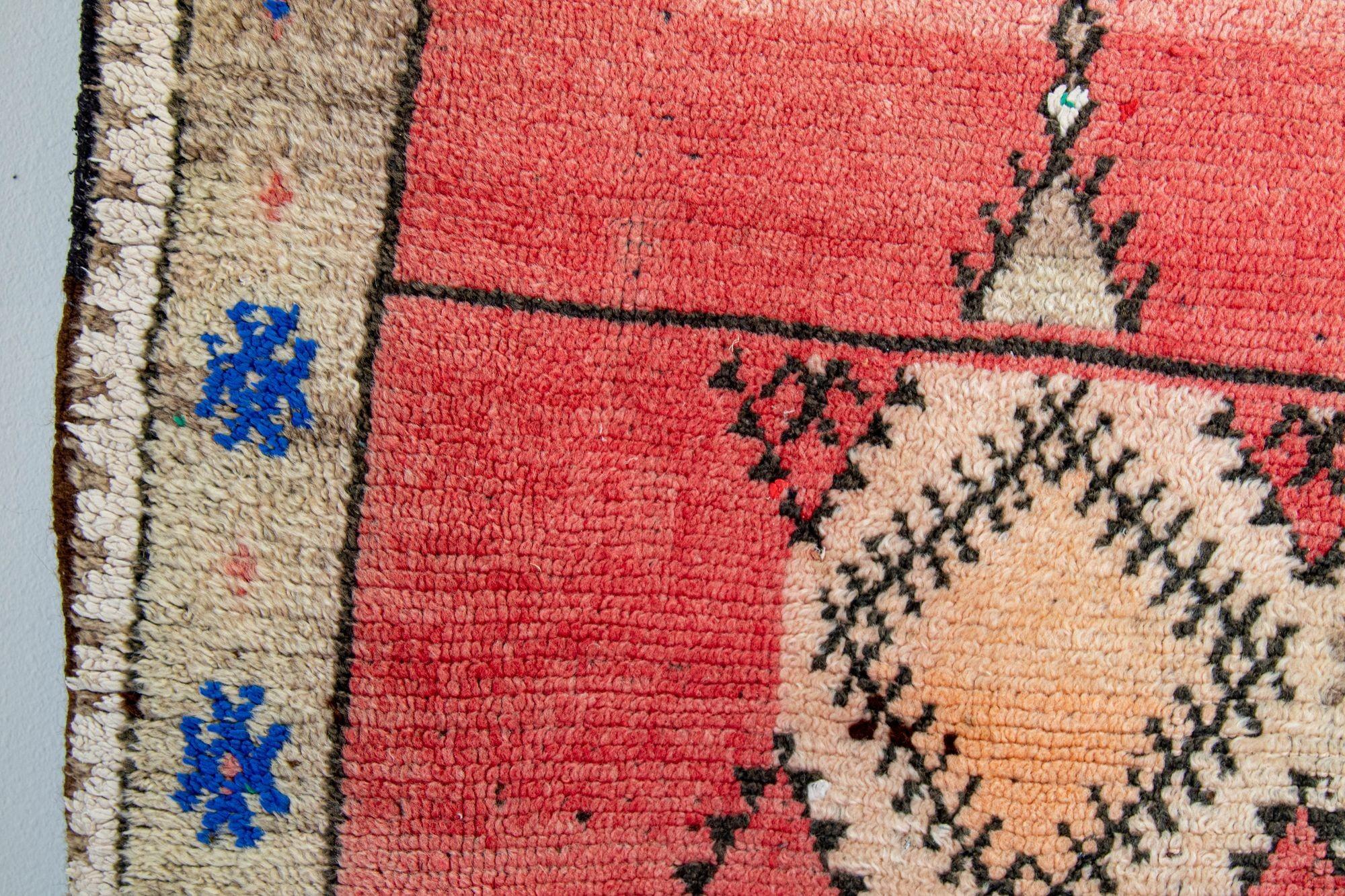 Alfombra Bereber Boujad Vintage Marroquí Tejida a Mano, circa 1960 en venta 3