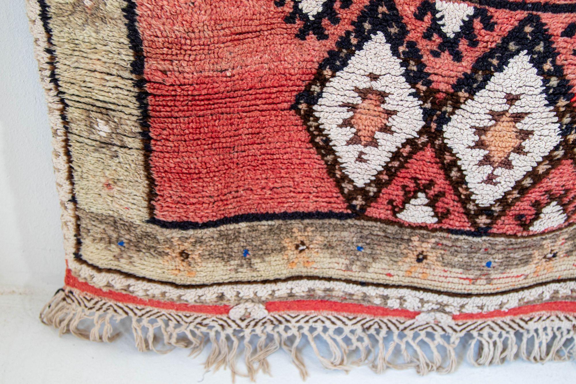 Alfombra Bereber Boujad Vintage Marroquí Tejida a Mano, circa 1960 en venta 4