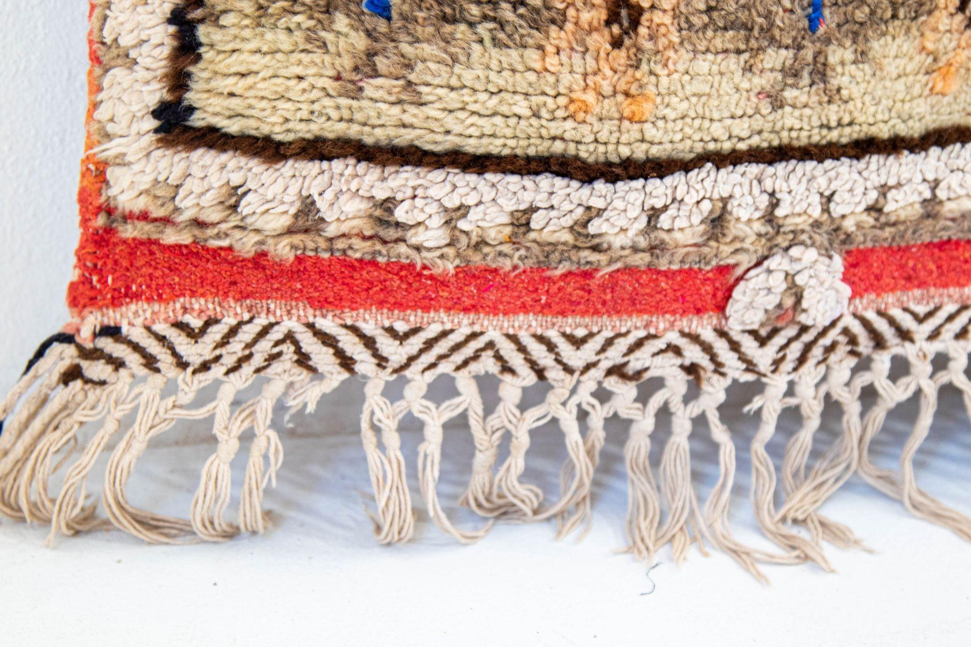Alfombra Bereber Boujad Vintage Marroquí Tejida a Mano, circa 1960 en venta 9