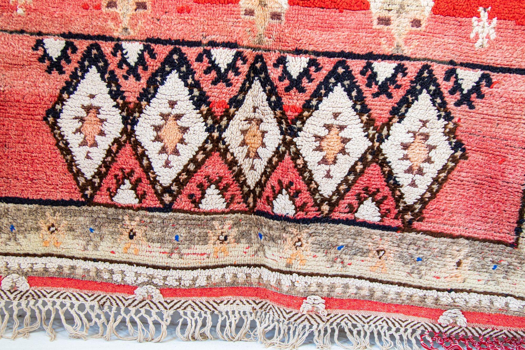Alfombra Bereber Boujad Vintage Marroquí Tejida a Mano, circa 1960 en venta 11