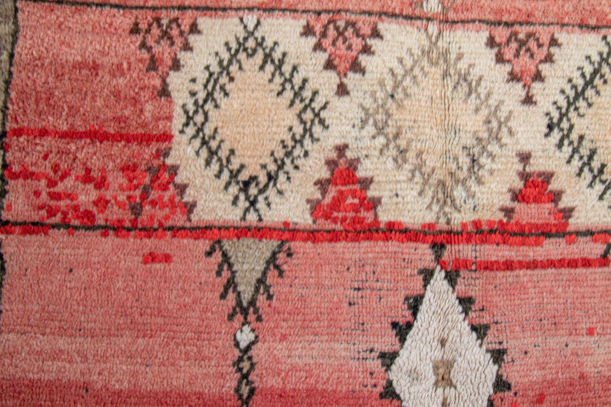 Alfombra Bereber Boujad Vintage Marroquí Tejida a Mano, circa 1960 Lana en venta