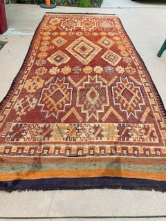 Alfombra Tribal Boujad Vintage Marroquí Tejida a Mano Años 60