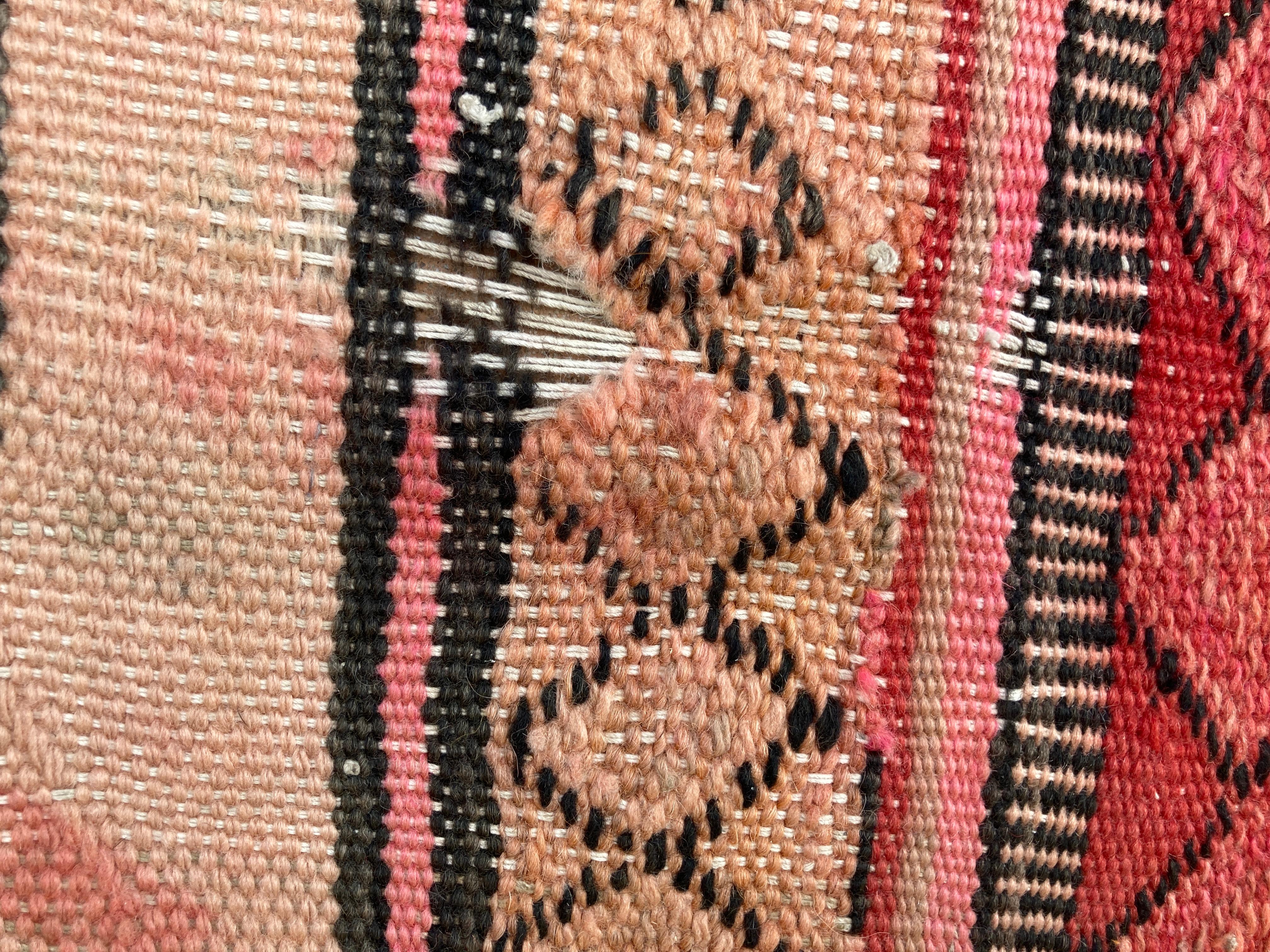 Moroccan Vintage Kilim Tribal Rug, circa 1960's For Sale 4