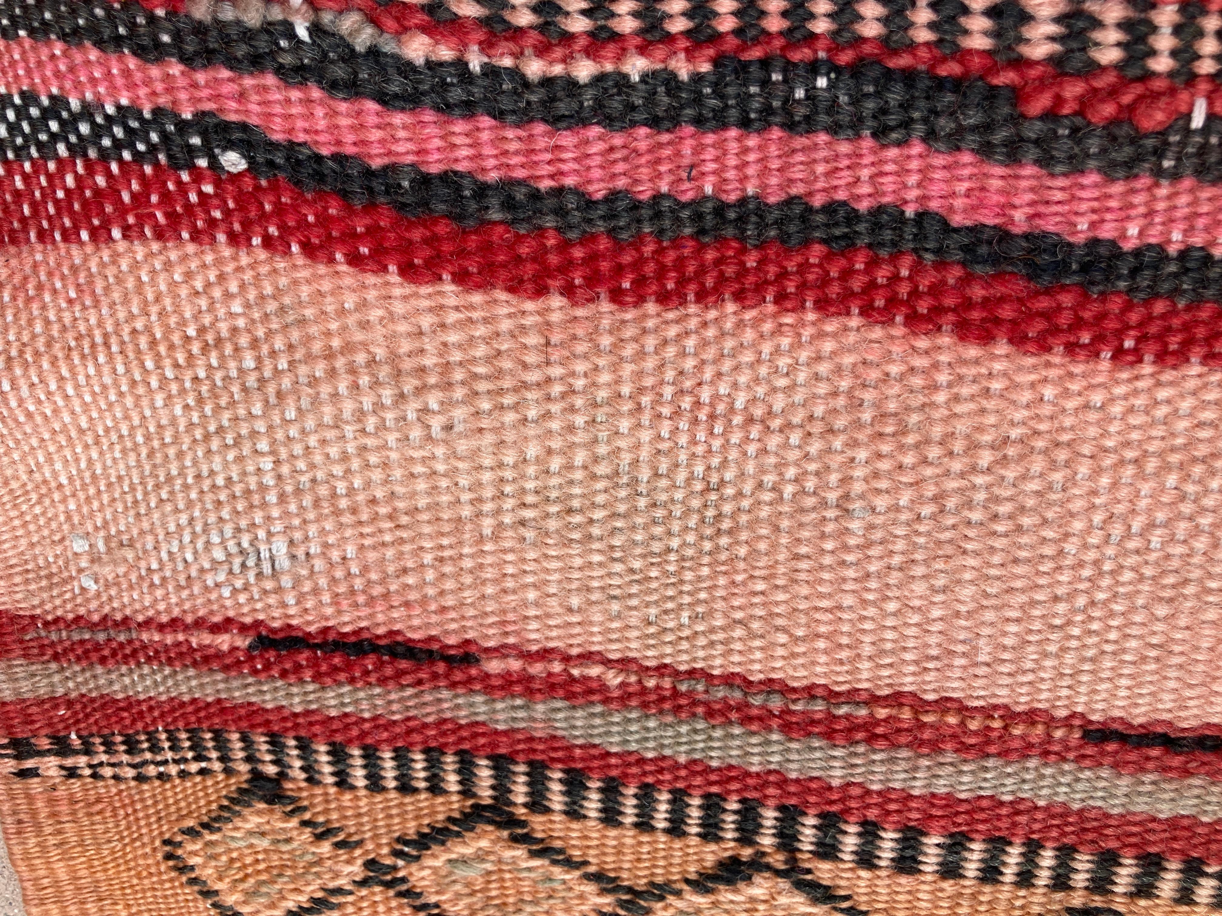 Moroccan Vintage Kilim Tribal Rug, circa 1960's For Sale 10