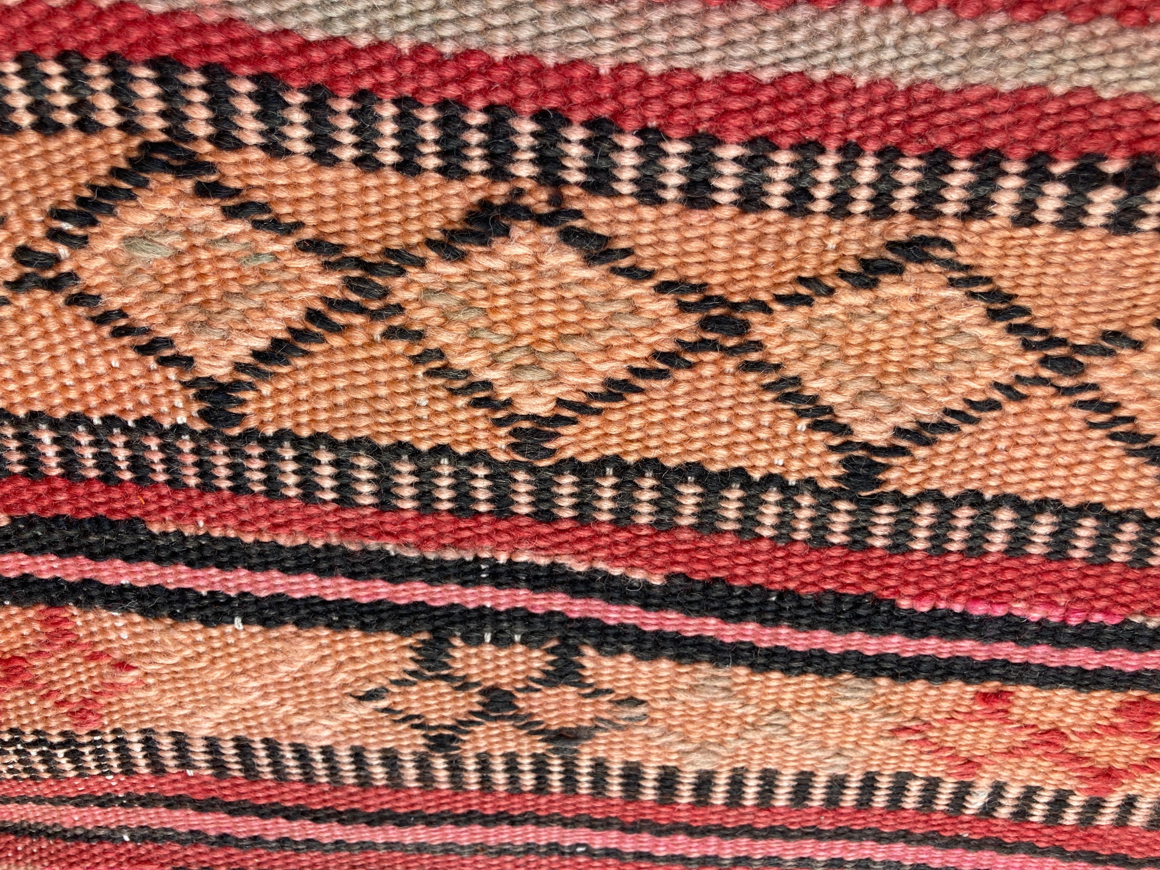 Moroccan Vintage Kilim Tribal Rug, circa 1960's For Sale 11