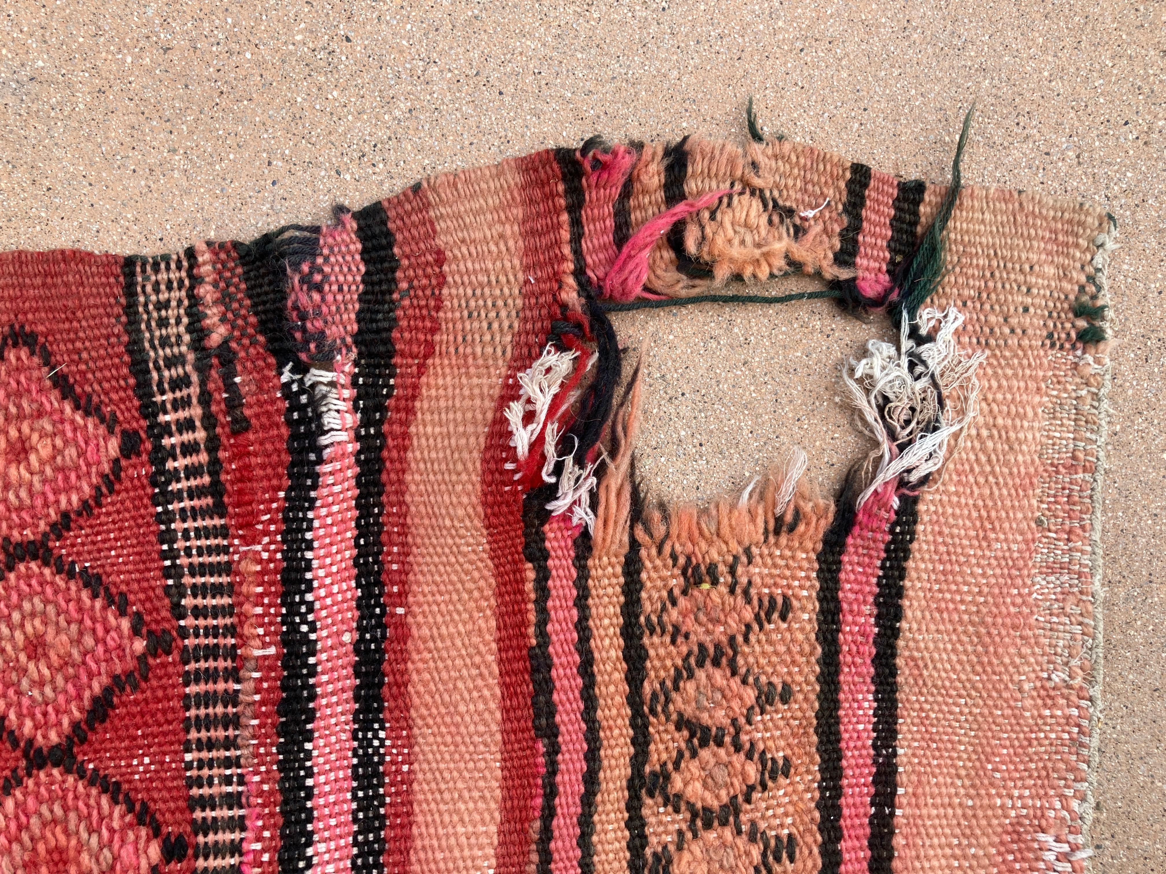 Moroccan Vintage Kilim Tribal Rug, circa 1960's For Sale 1