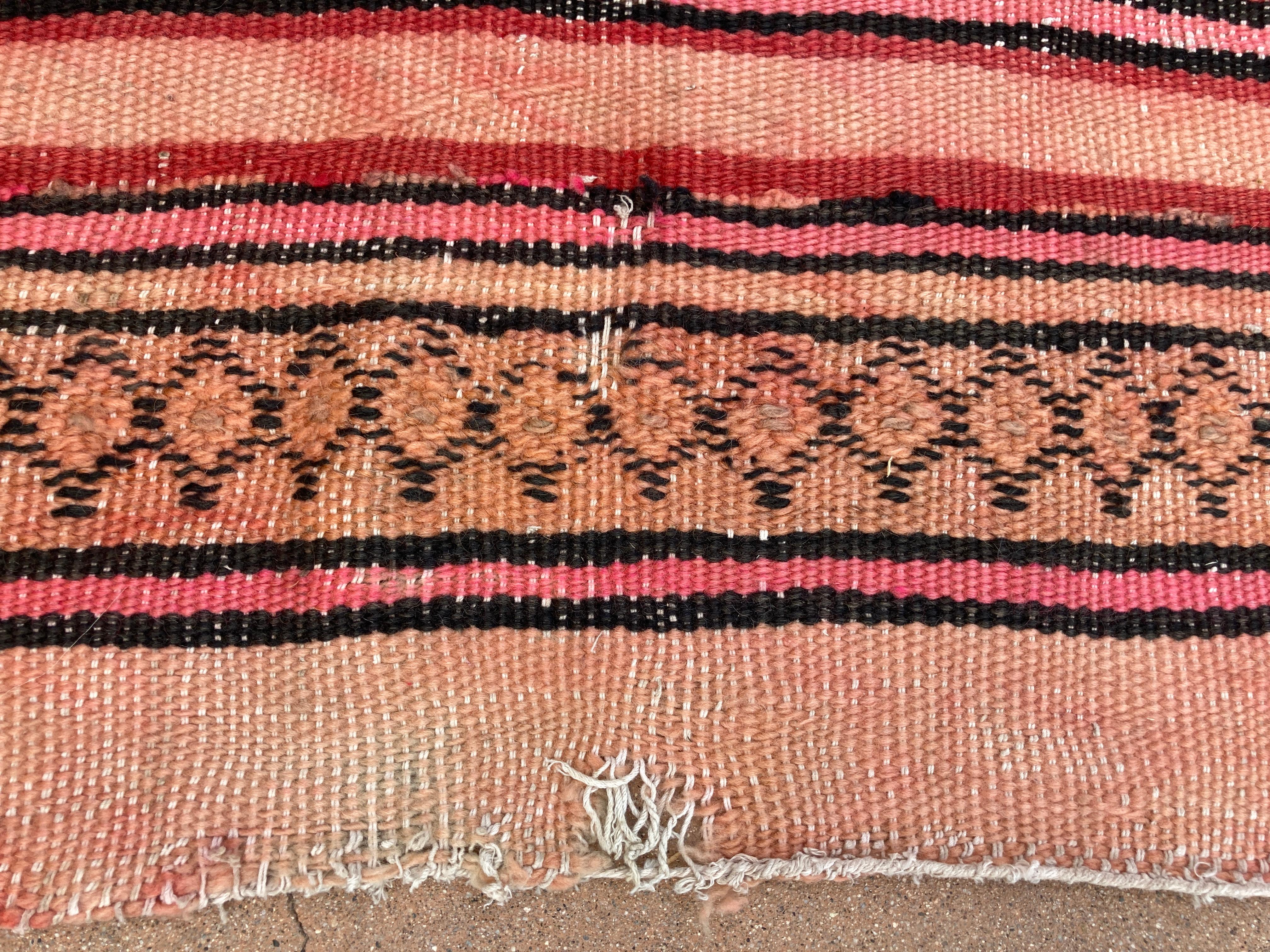Moroccan Vintage Kilim Tribal Rug, circa 1960's For Sale 2