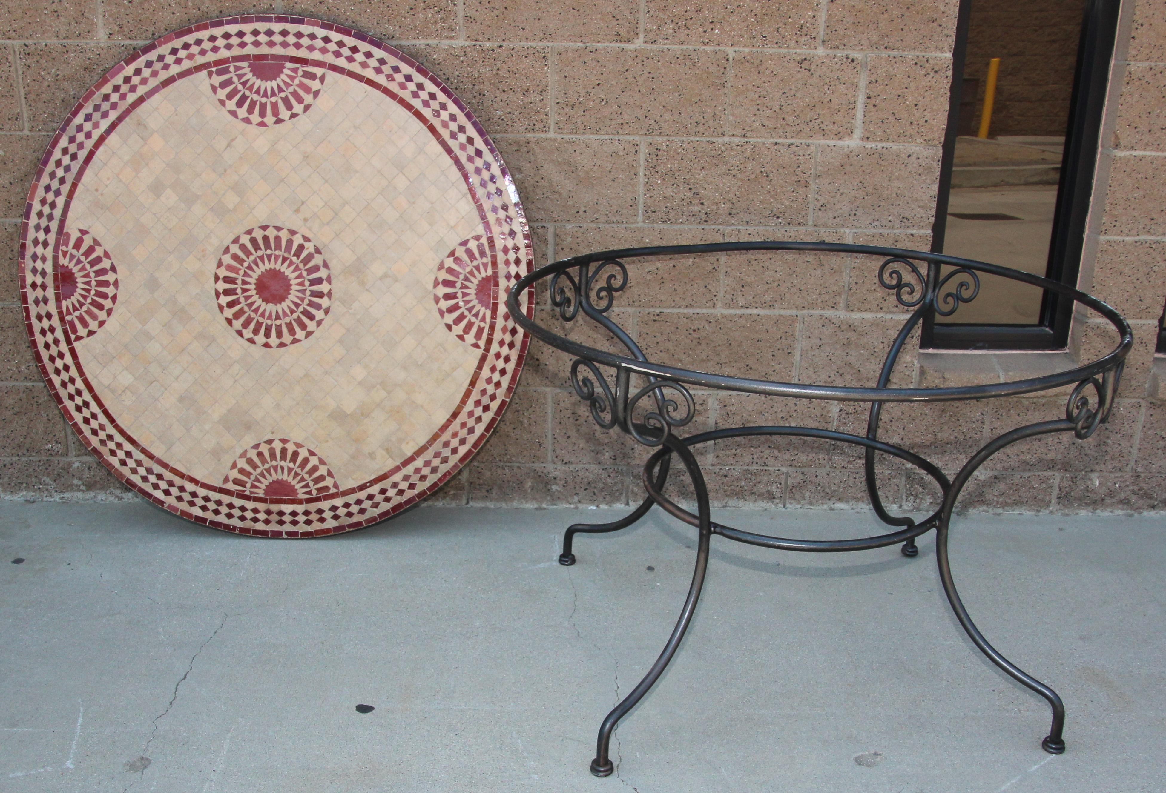 mosaic dining table indoor