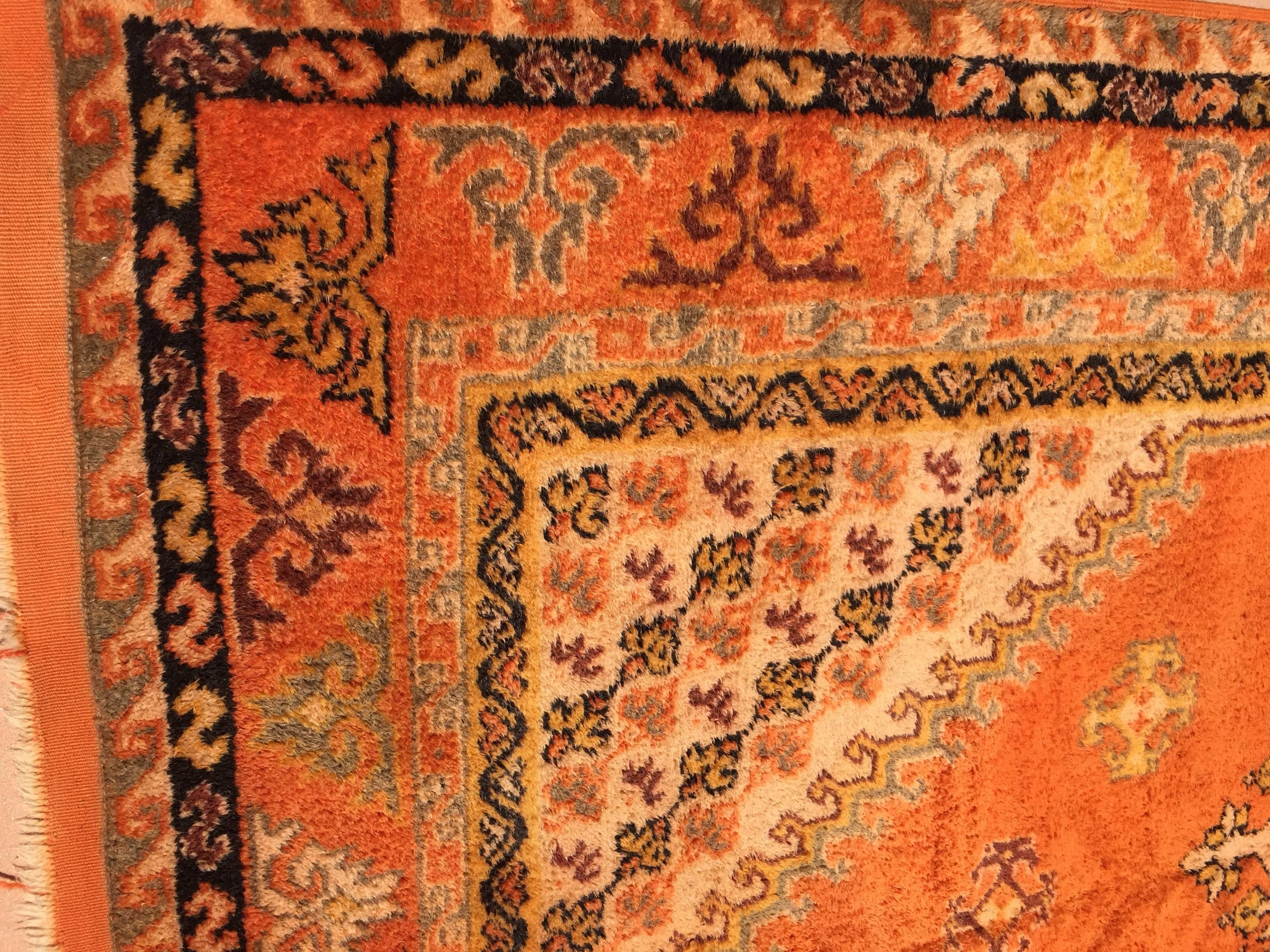 orange moroccan rug