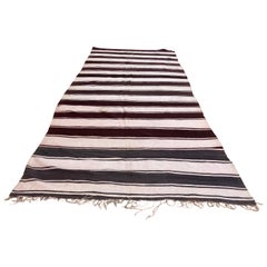 Moroccan Vintage Tribal Kilim Textile, circa 1960