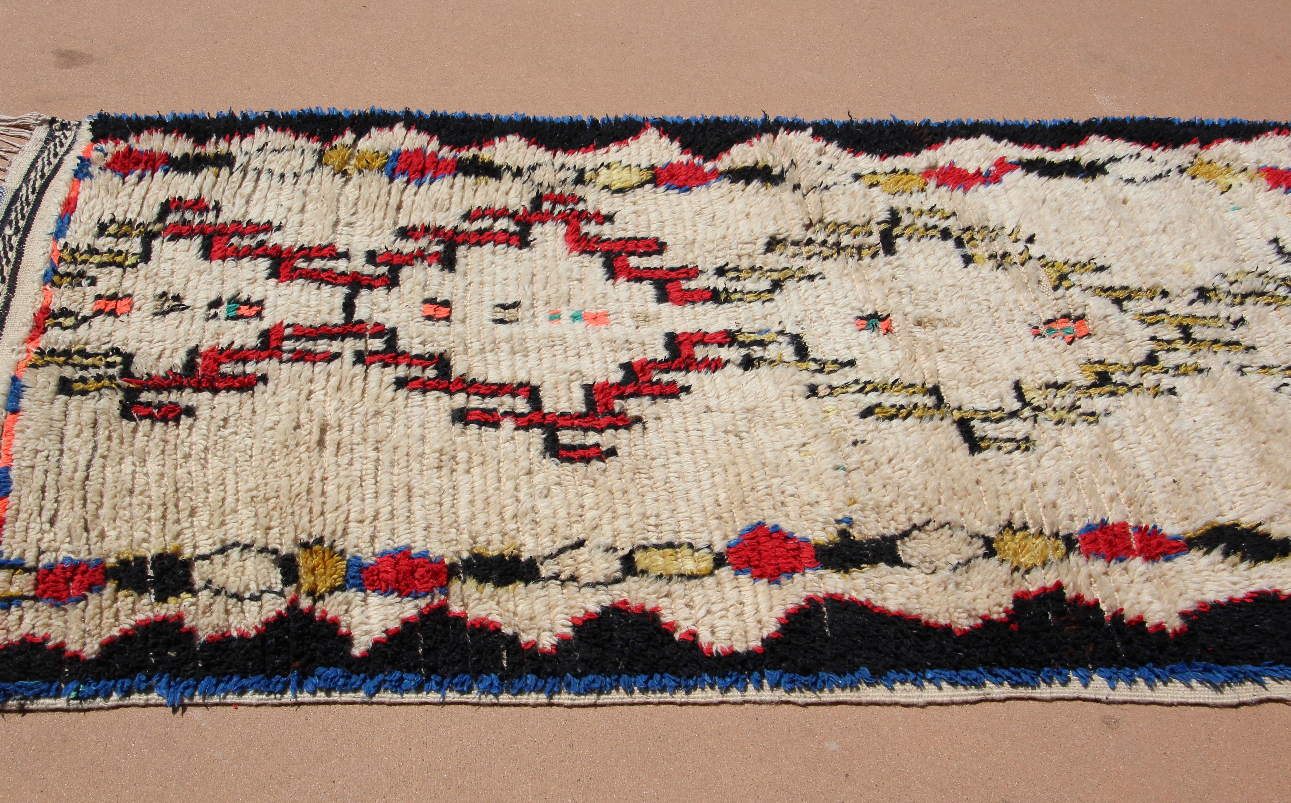 1960s Moroccan Vintage Tribal Rug from Azilal For Sale 6