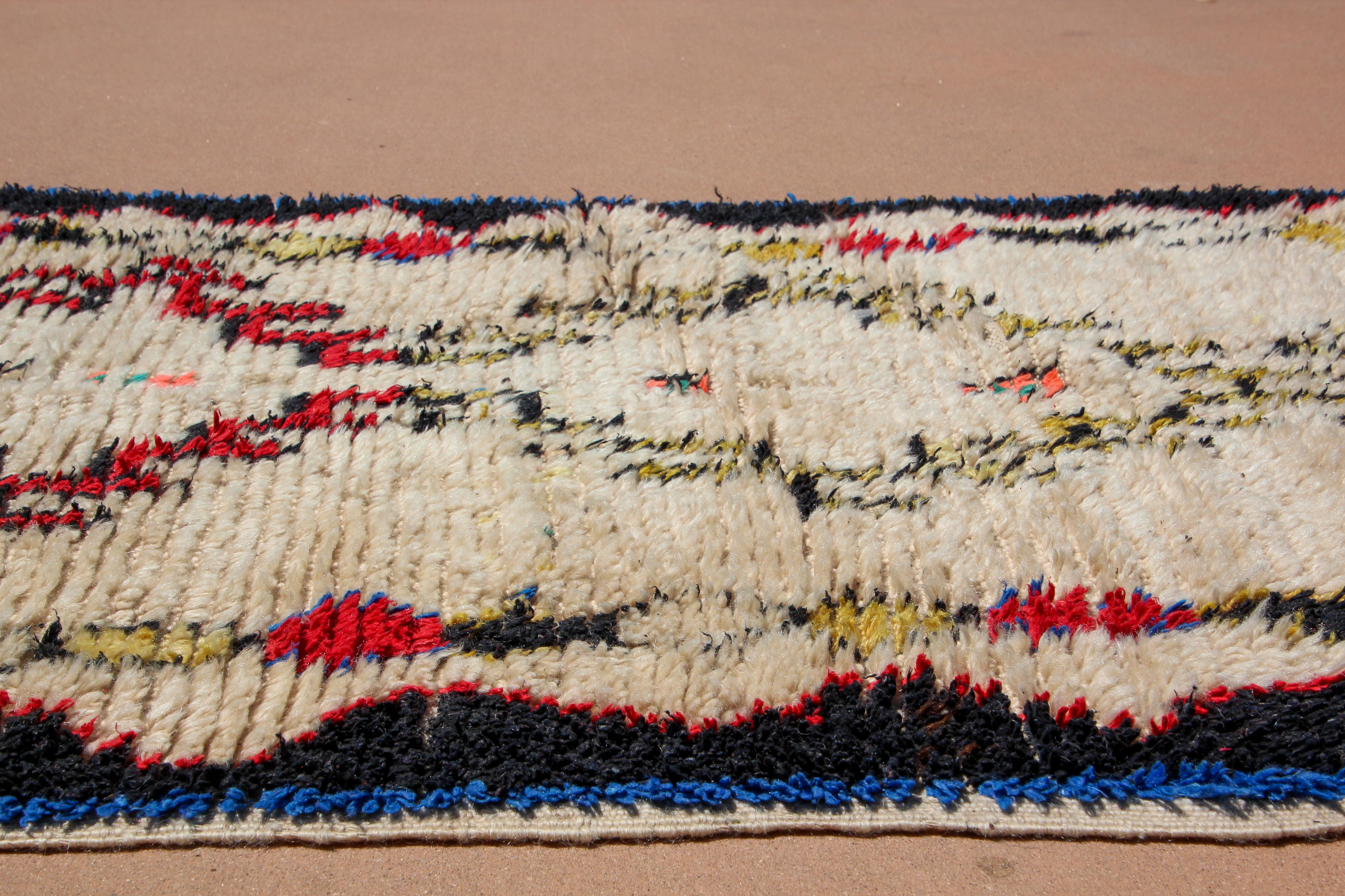1960s Moroccan Vintage Tribal Rug from Azilal For Sale 8